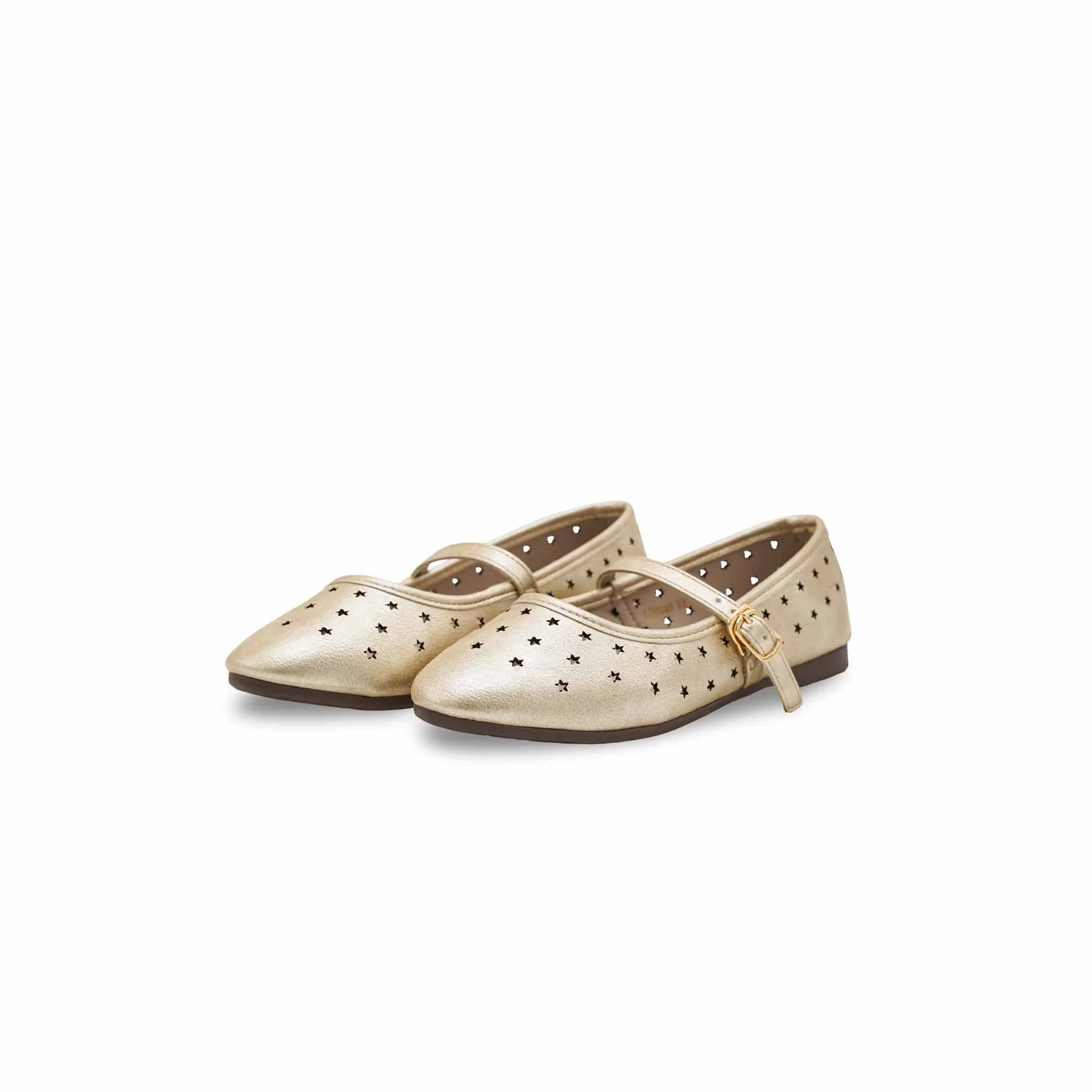 Girls Golden Casual Pumps KD2640 - Image 3