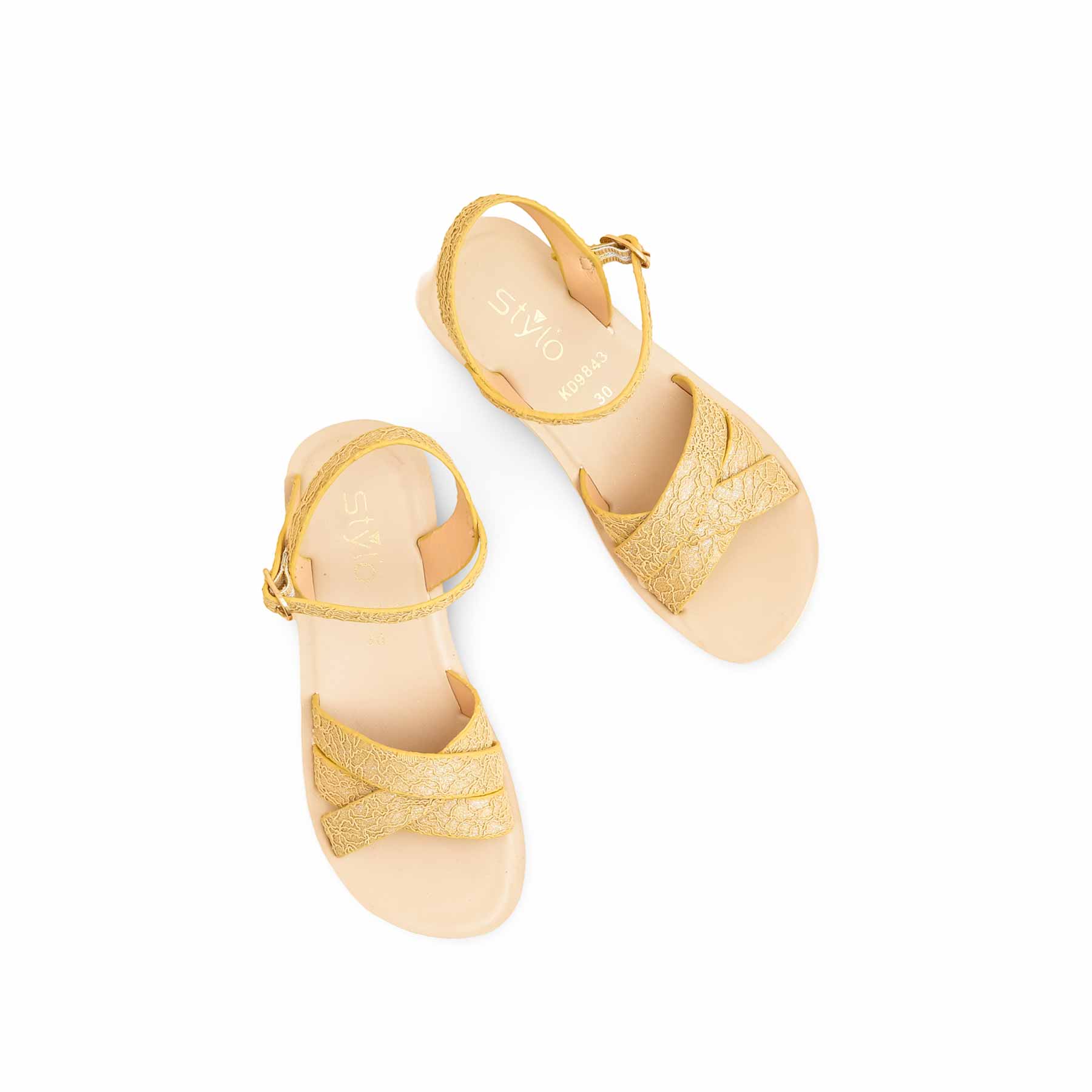 Girls Golden Casual Sandal KD9843 - Image 5