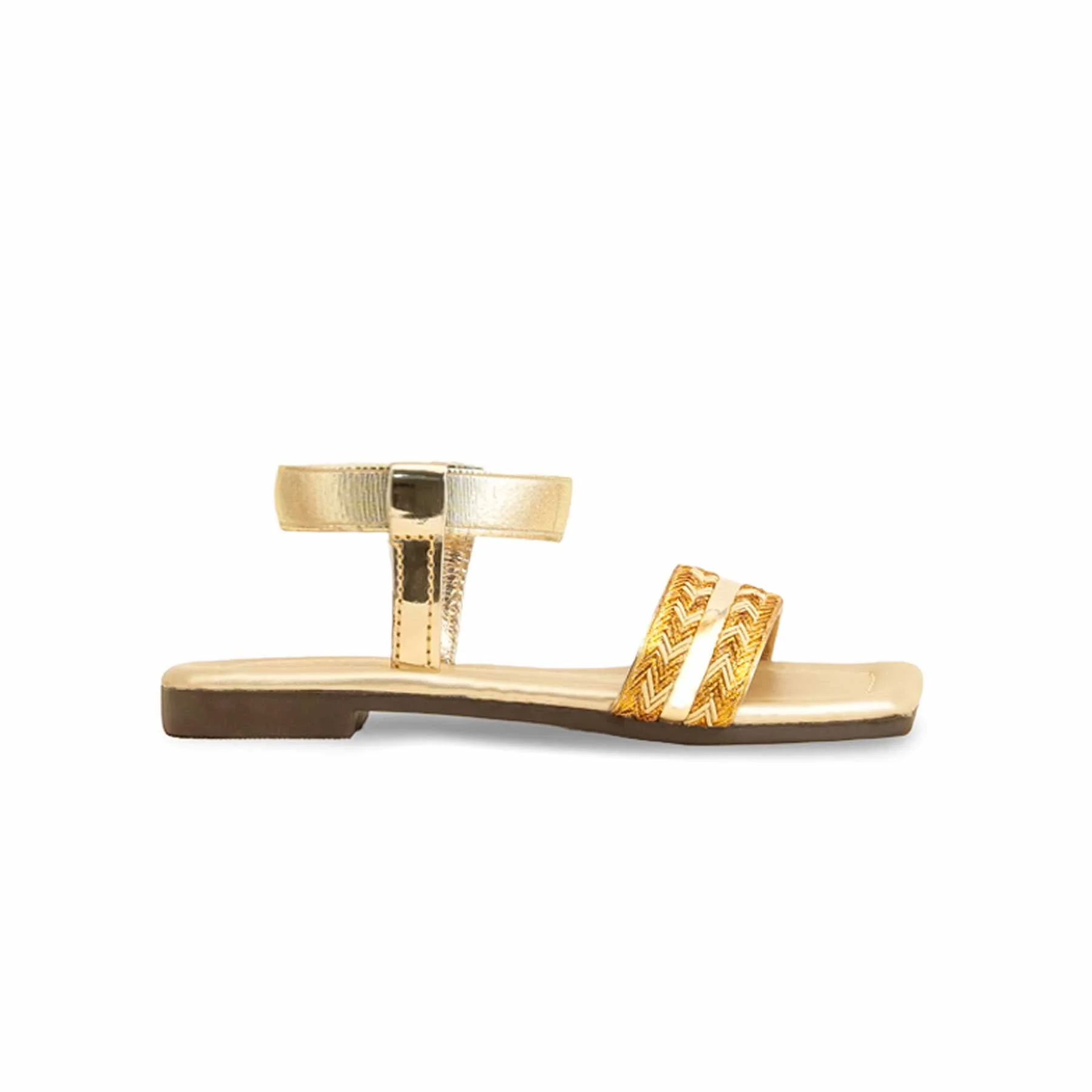 Girls Golden Casual Sandal KD9845 - Image 2