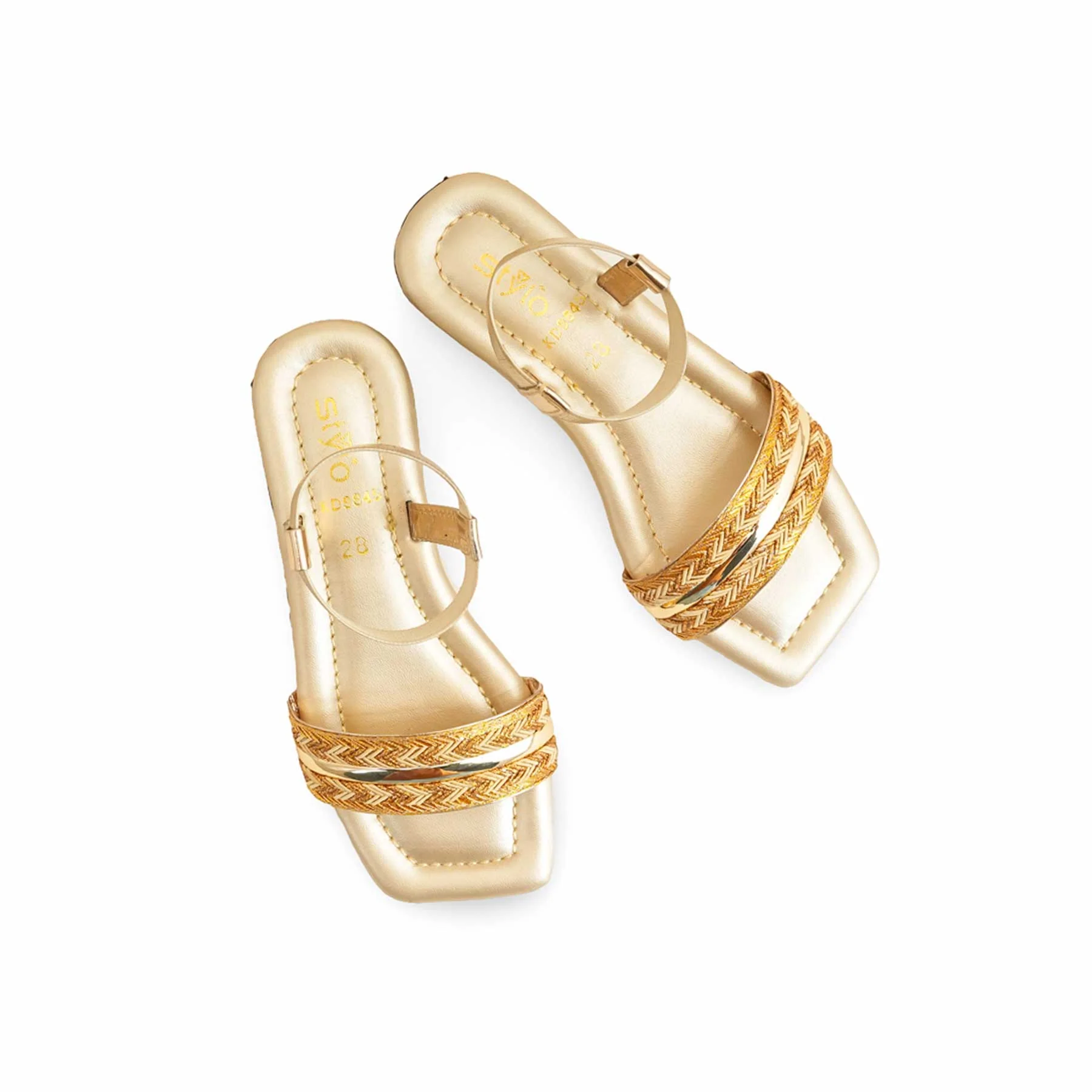 Girls Golden Casual Sandal KD9845 - Image 5