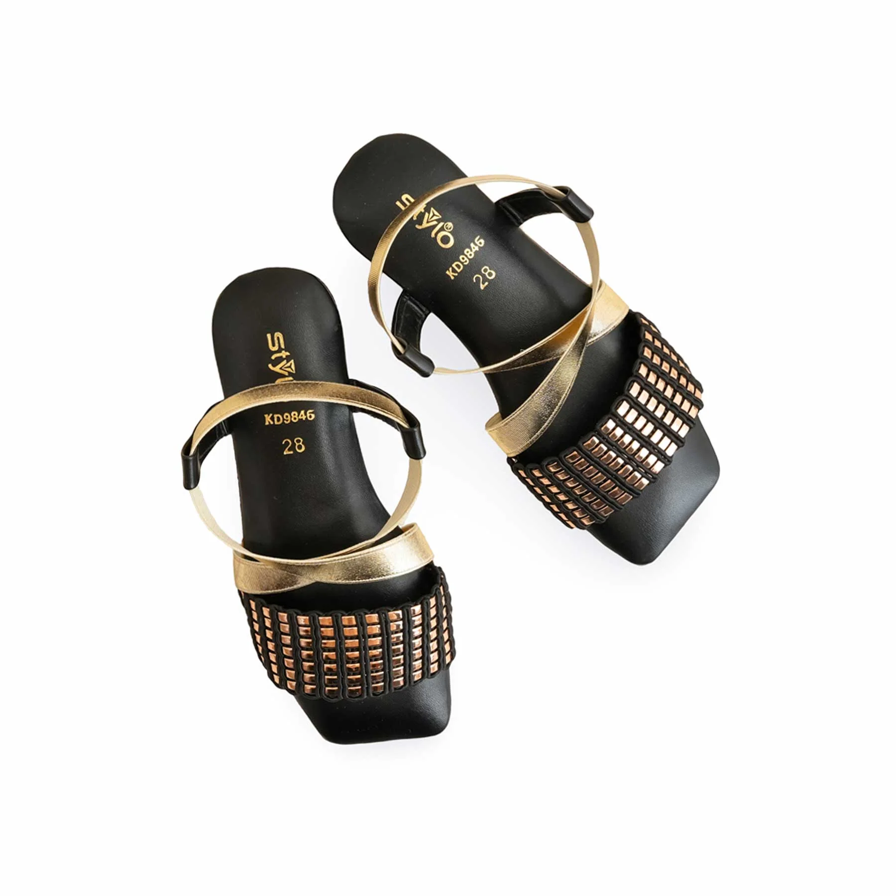 Girls Golden Casual Sandal KD9846 - Image 5