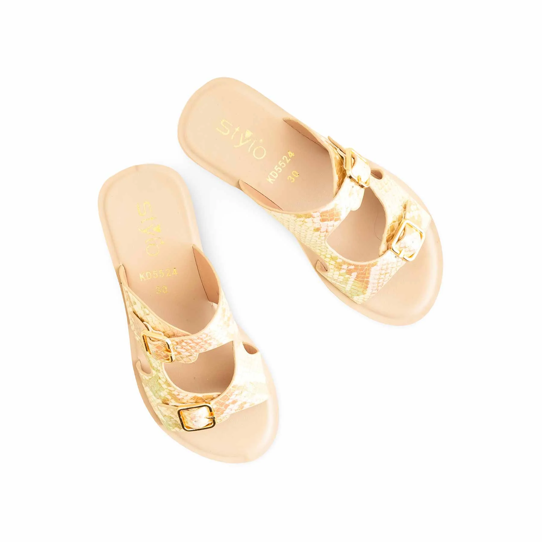 Girls Golden Casual Slipper KD5524 - Image 4