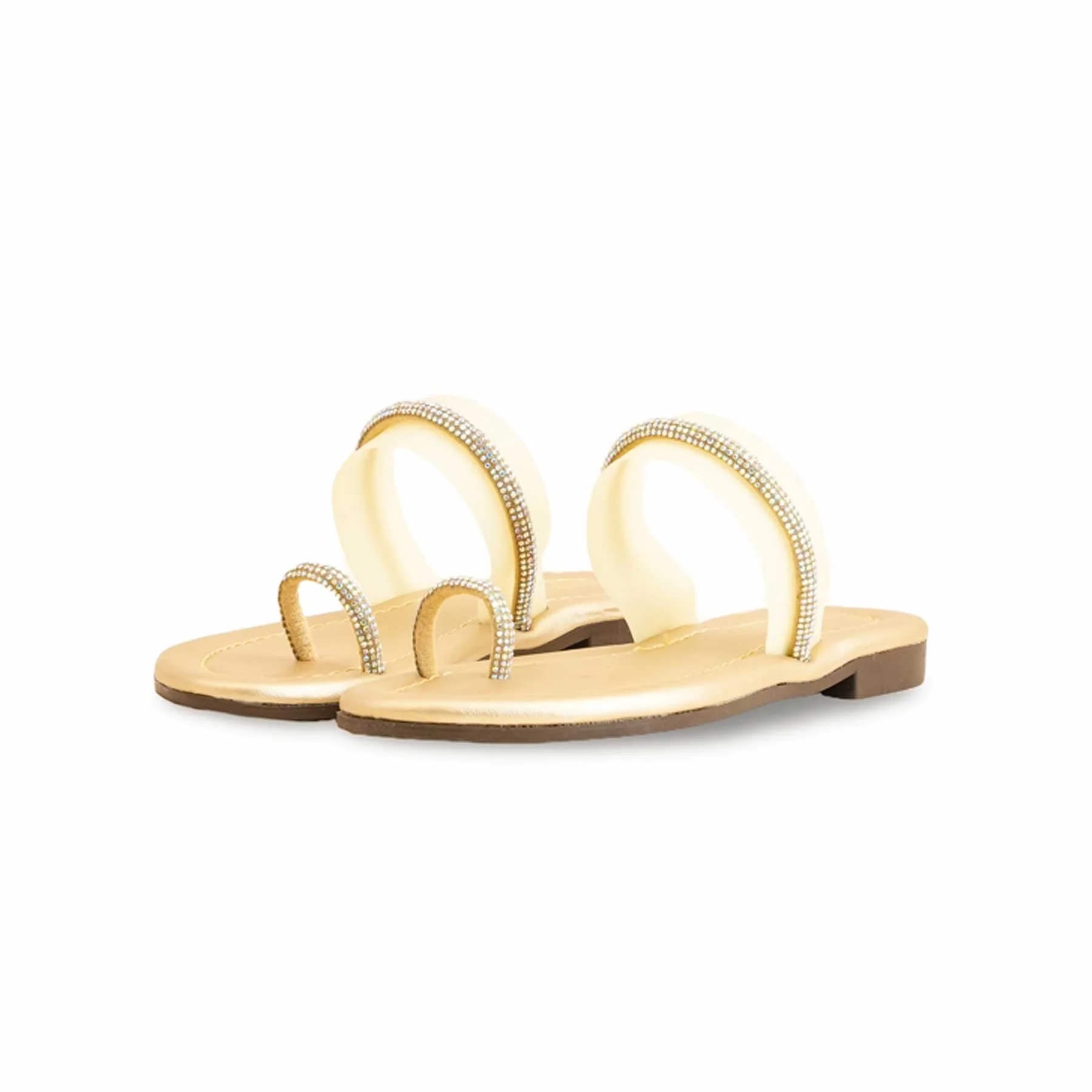 Girls Golden Casual Slipper KD5530 - Image 3