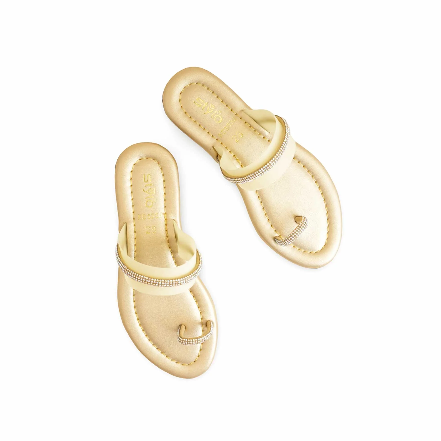 Girls Golden Casual Slipper KD5530 - Image 5