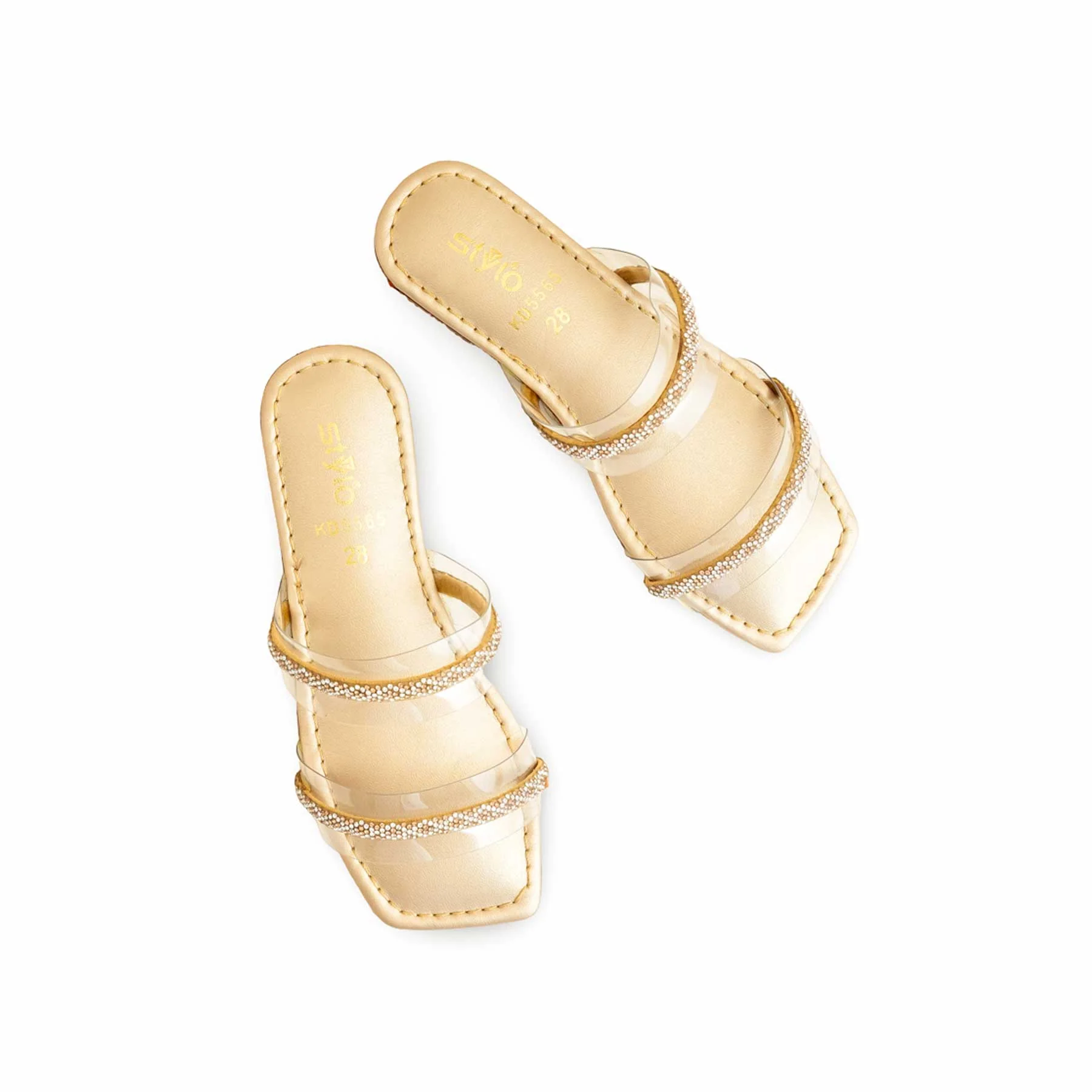 Girls Golden Casual Slipper KD5565 - Image 5