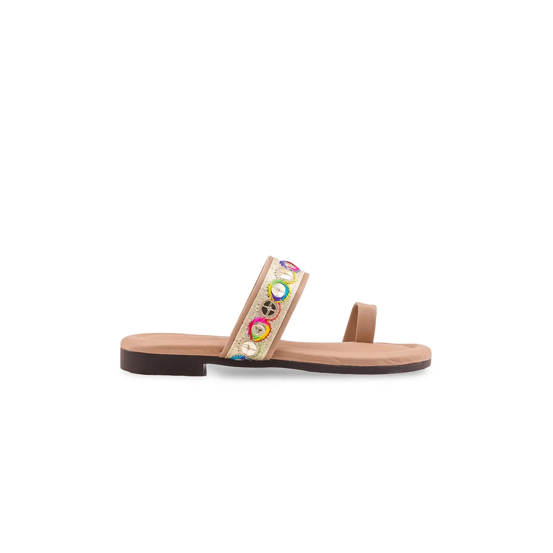 Girls Golden Casual Slipper KD5921 - Image 3