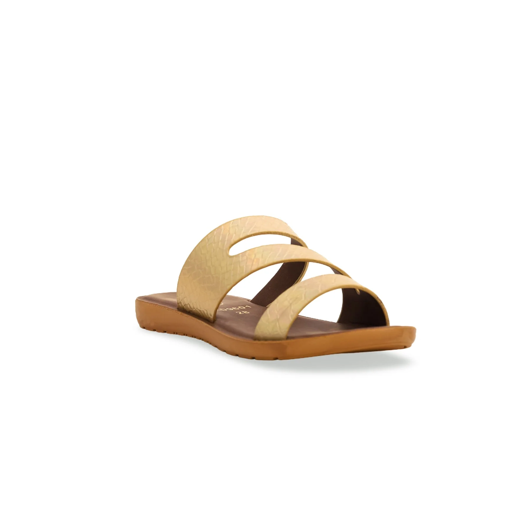 Girls Golden Casual Slipper KD9601 - Image 2