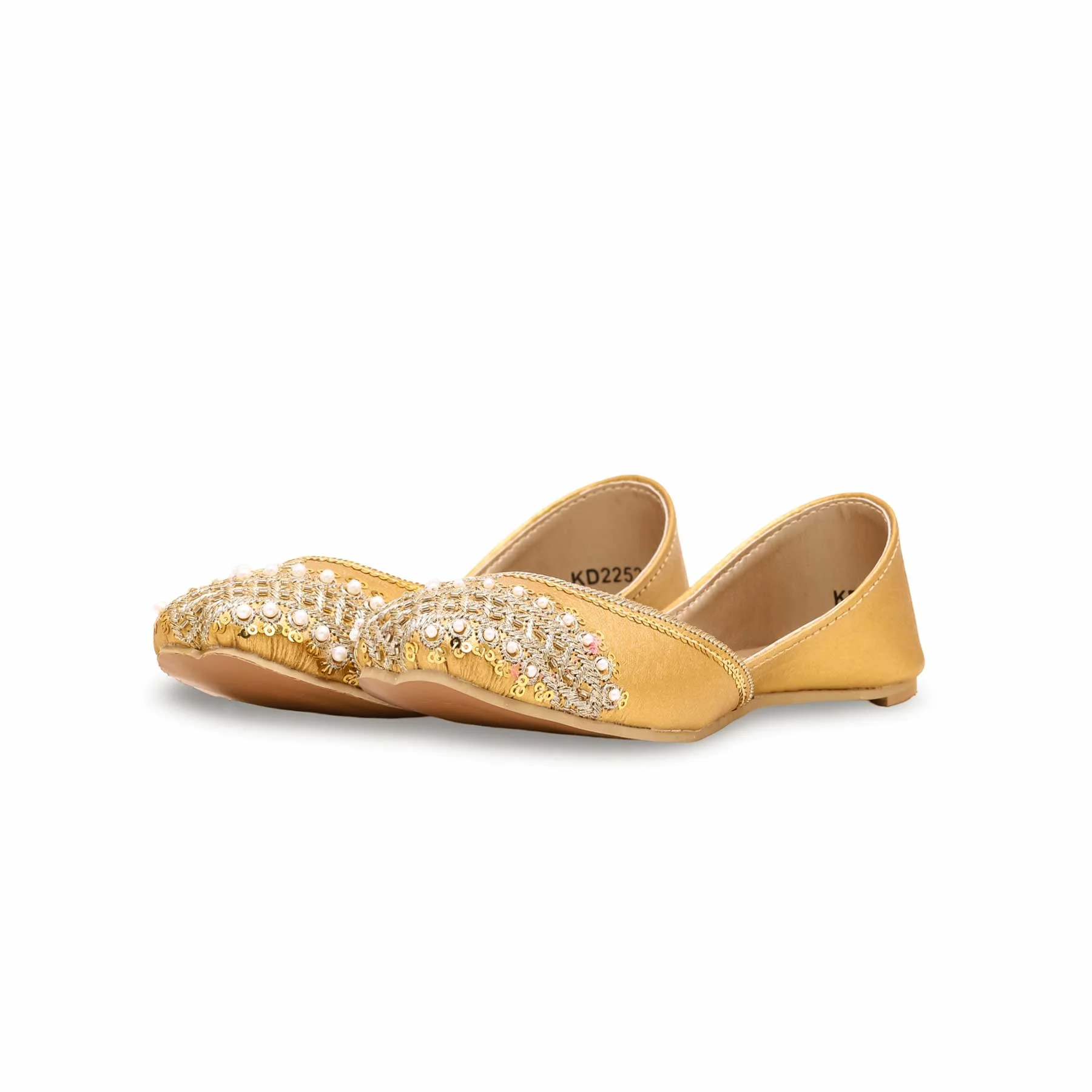 Girls Golden Fancy Khussa KD2252 - Image 2