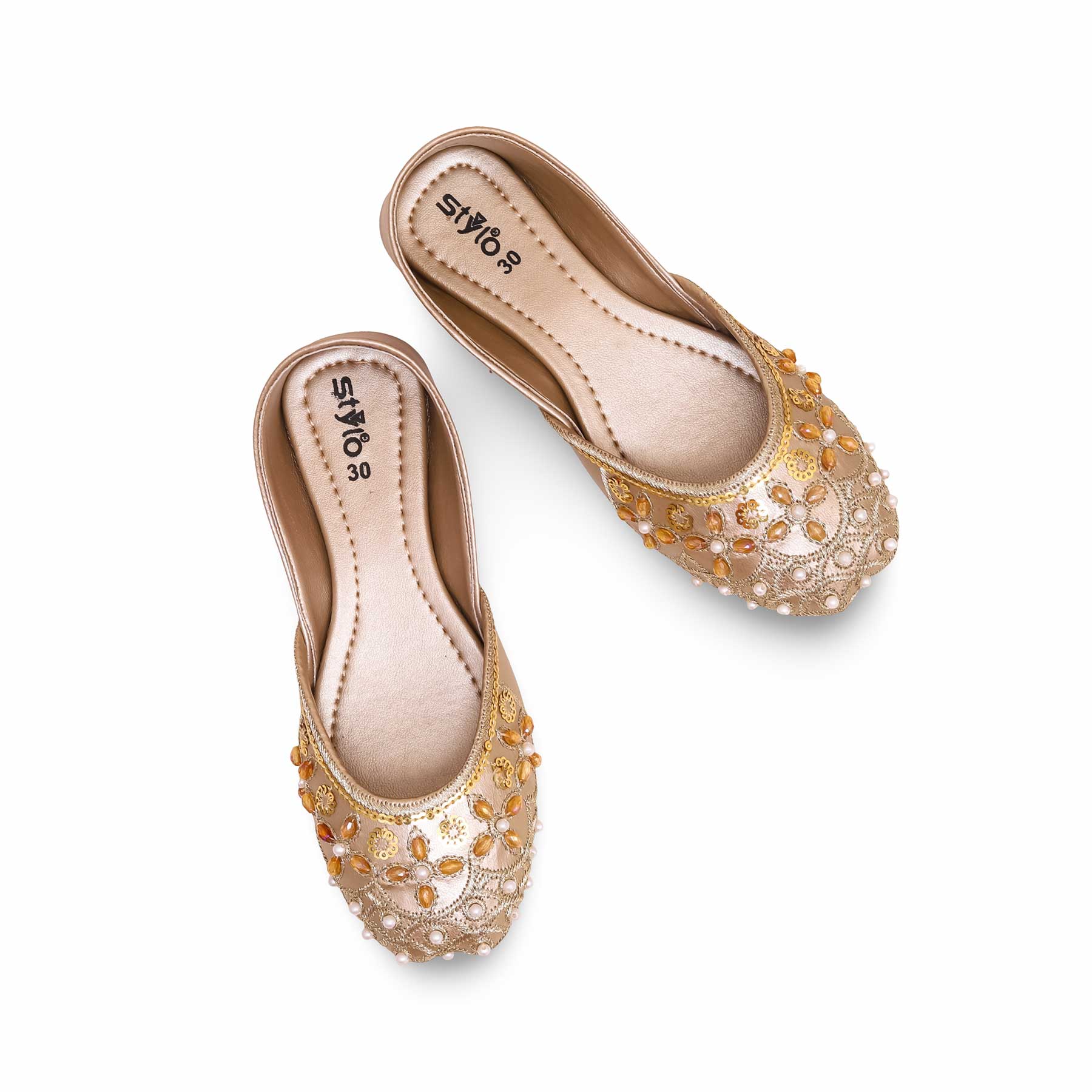 Girls Golden Fancy Khussa KD2254 - Image 4