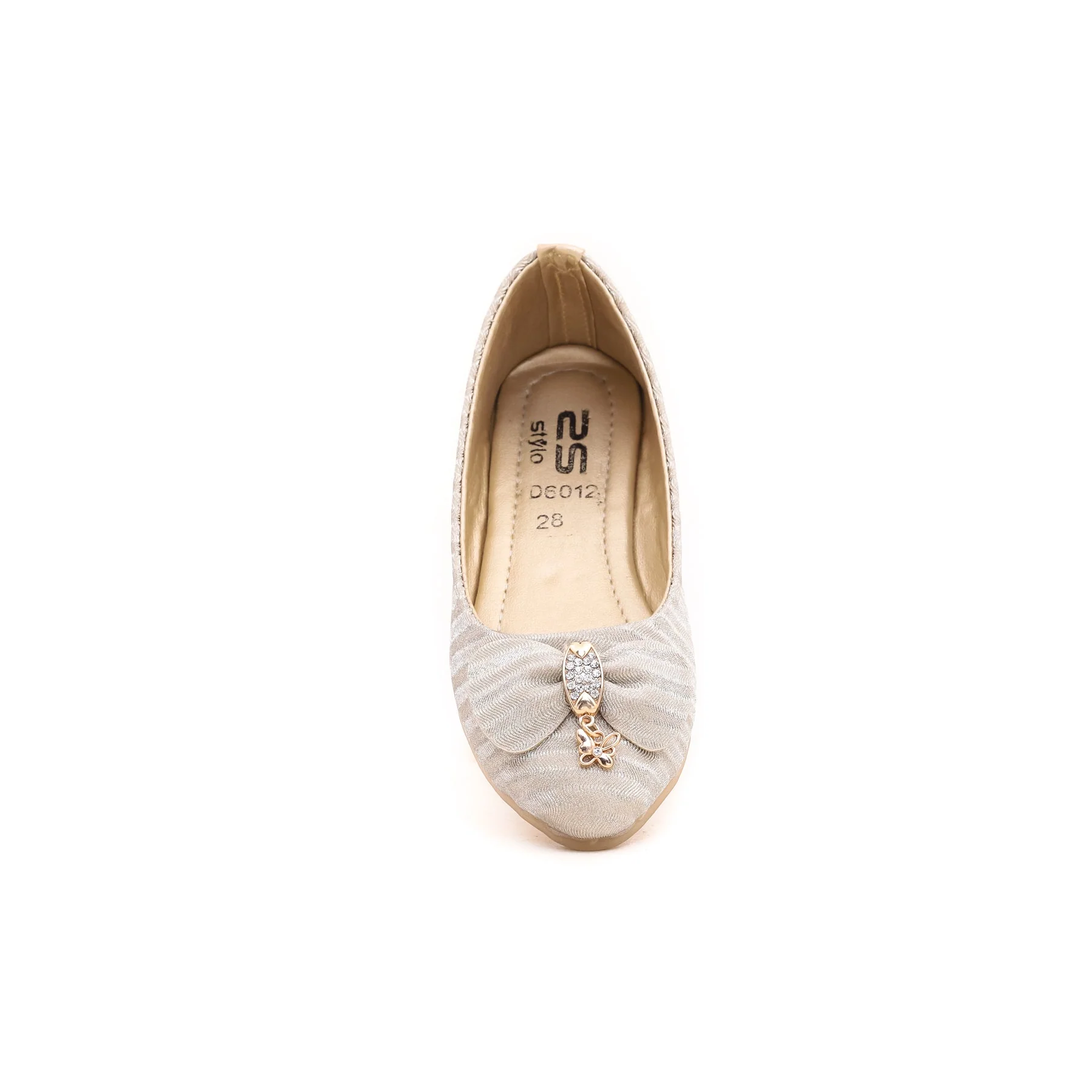 Girls Golden Fancy Pumps KD0612 - Image 3