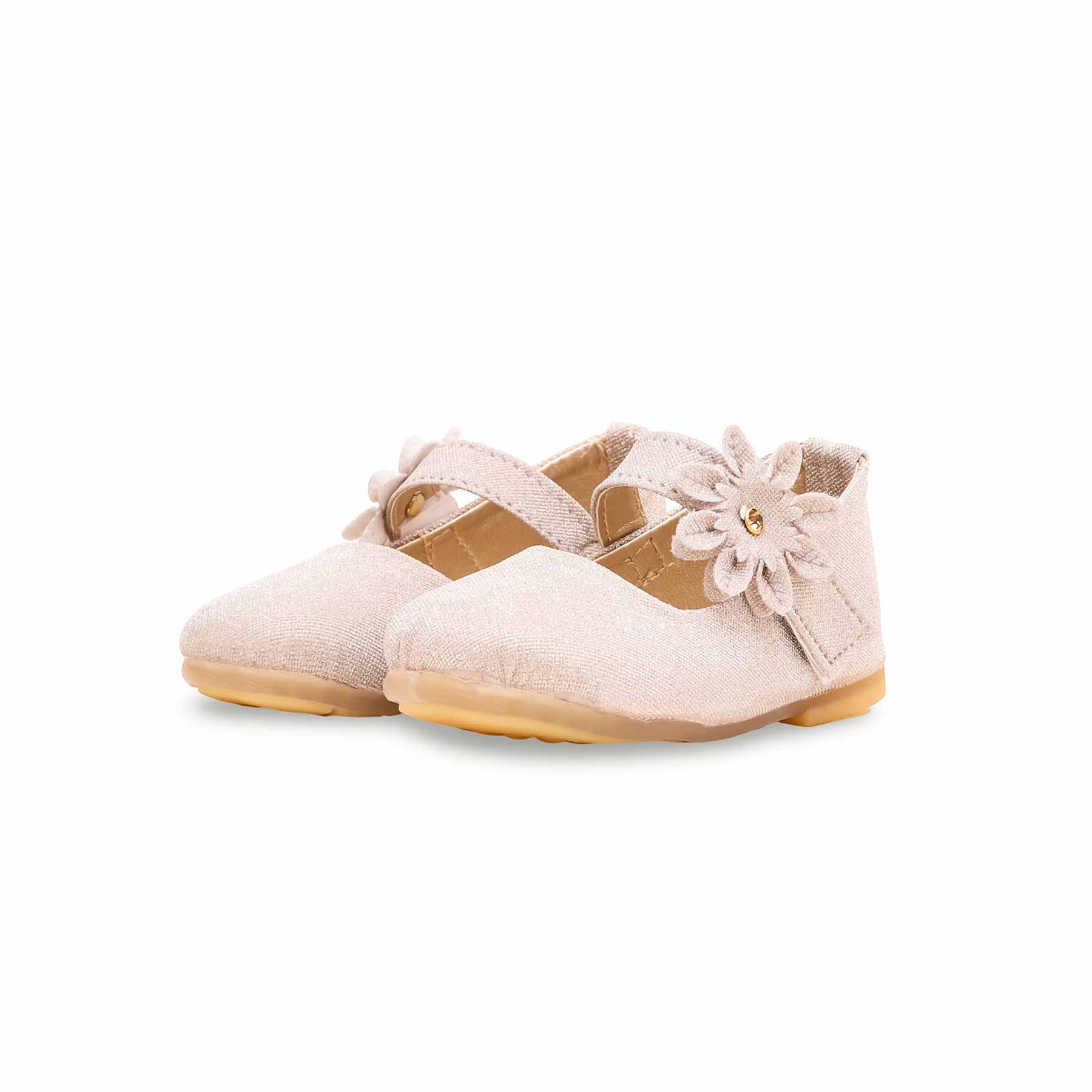 Girls Golden Fancy Pumps KD0896 - Image 2