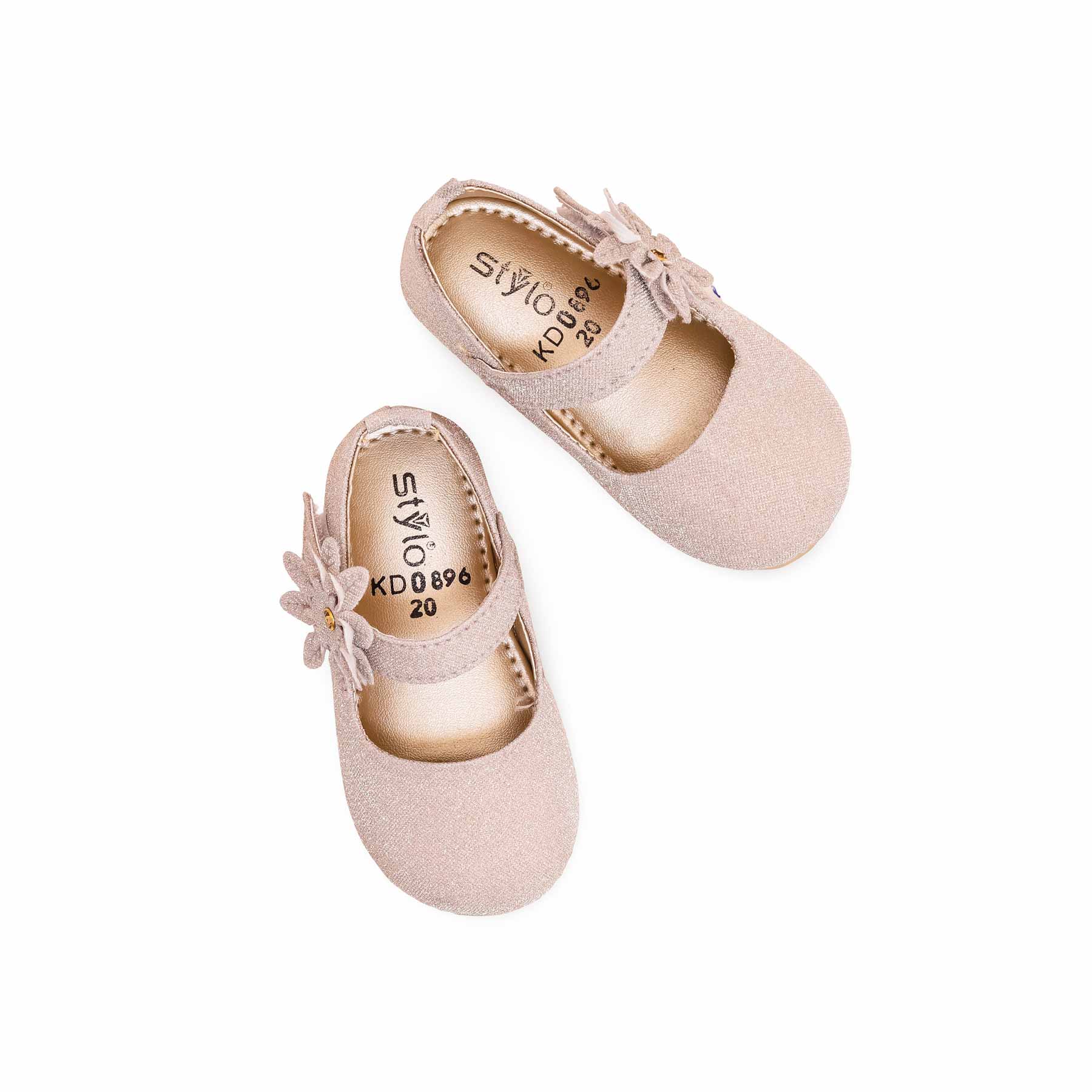 Girls Golden Fancy Pumps KD0896 - Image 4