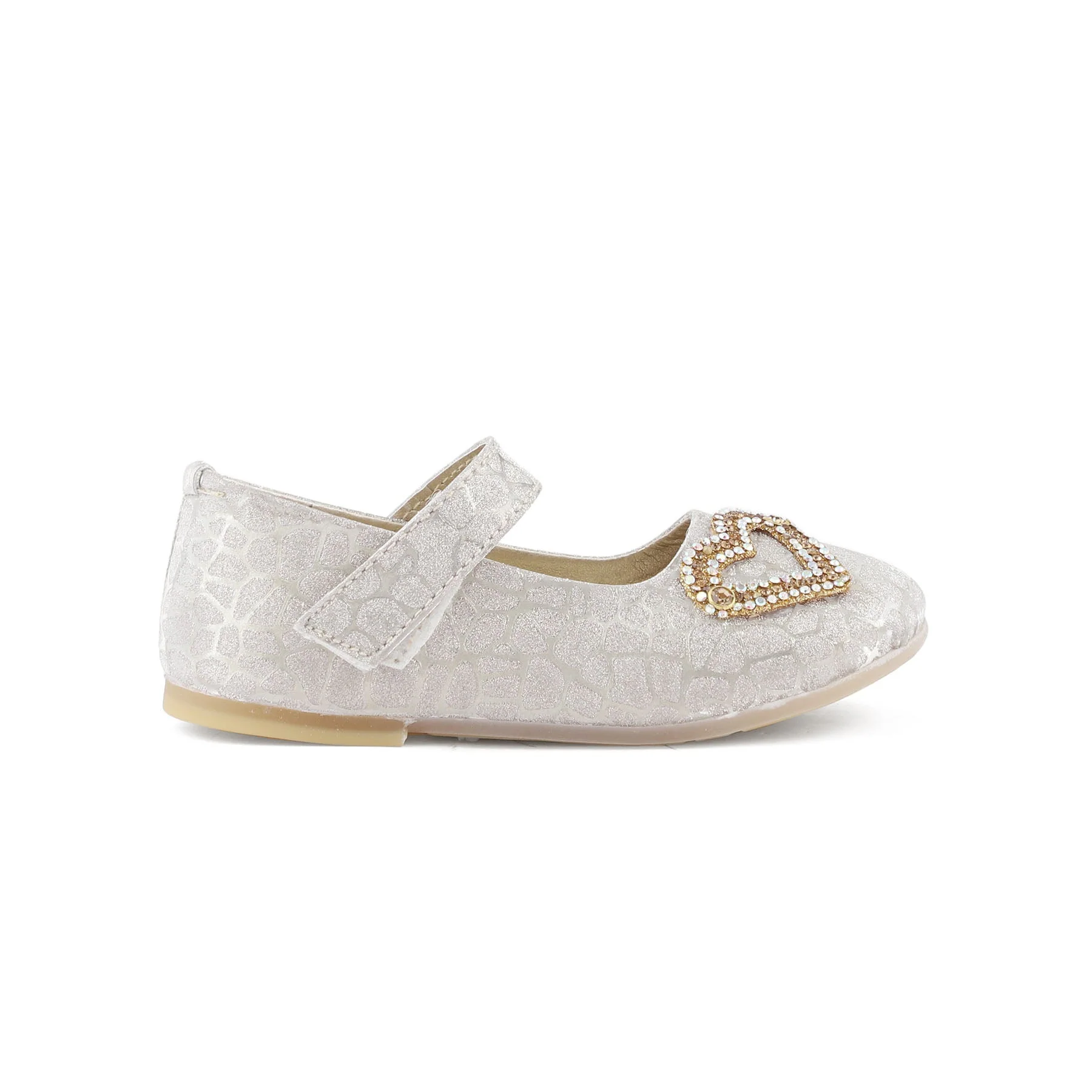 Girls Golden Fancy Pumps KD0904 - Image 2
