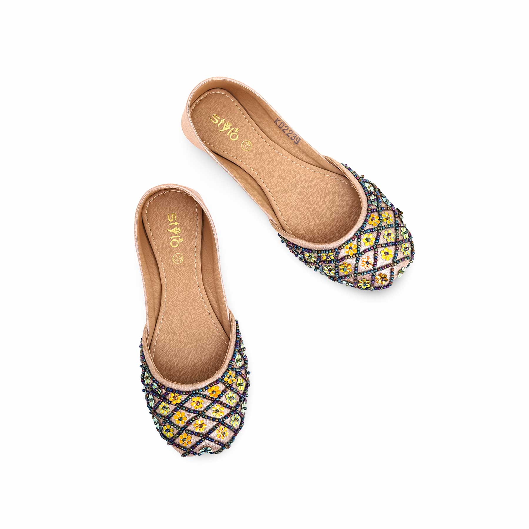 Girls Golden Fancy Khussa KD2239 - Image 4