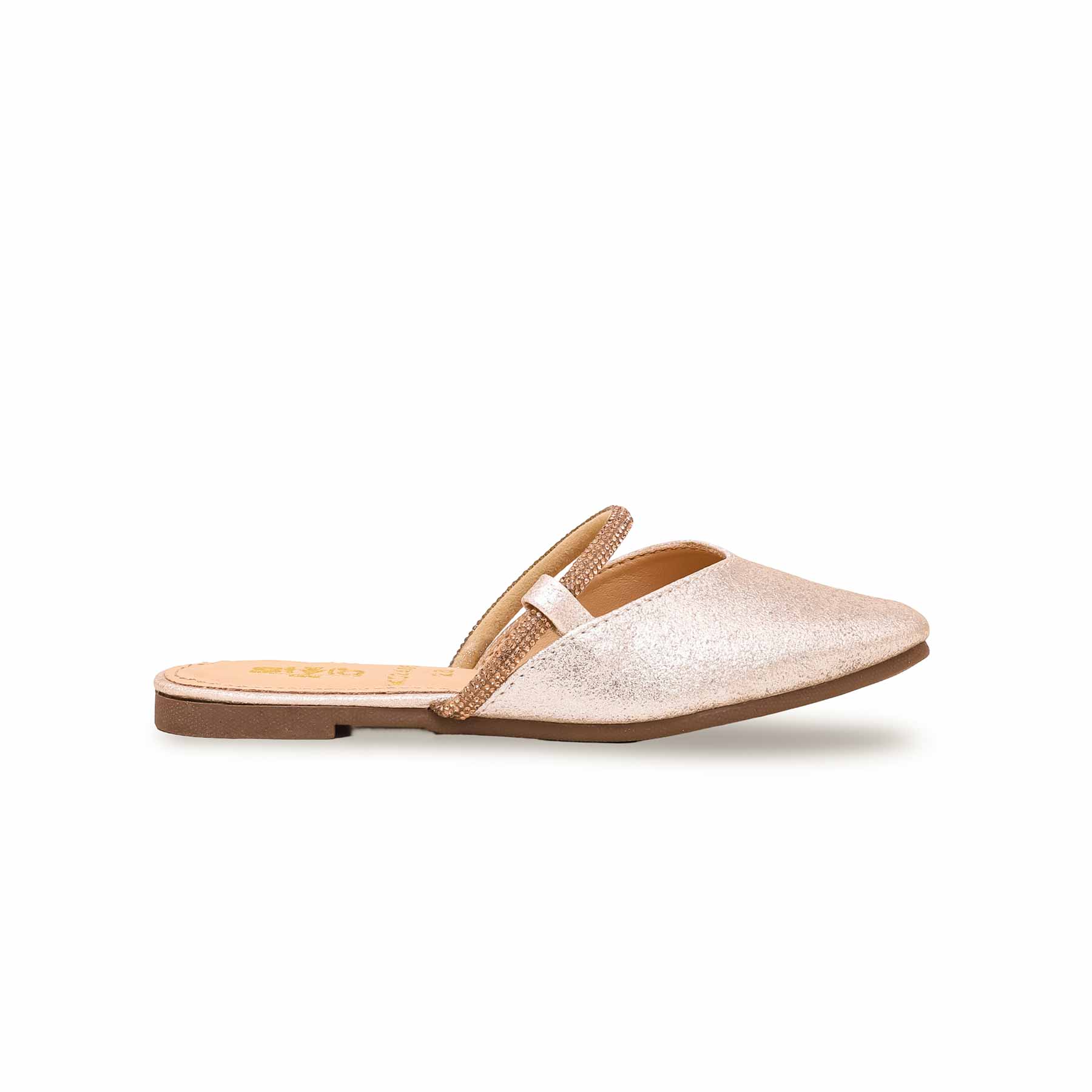 Girls Golden Fancy Pumps KD2406 - Image 2