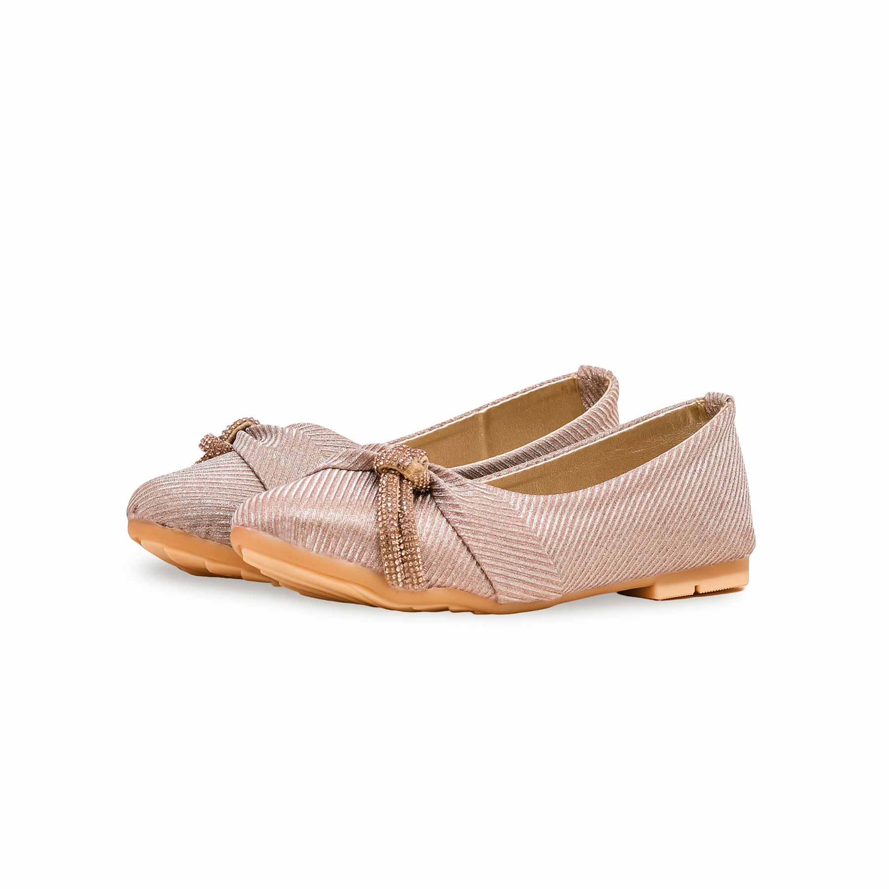 Girls Golden Fancy Pumps KD2423 - Image 2
