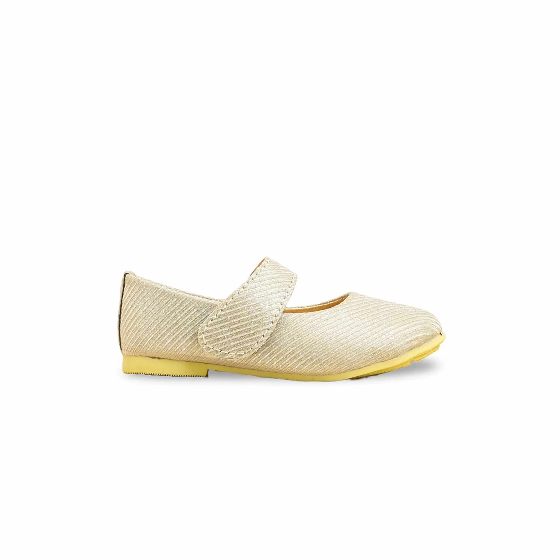 Girls Golden Fancy Pumps KD2472 - Image 2