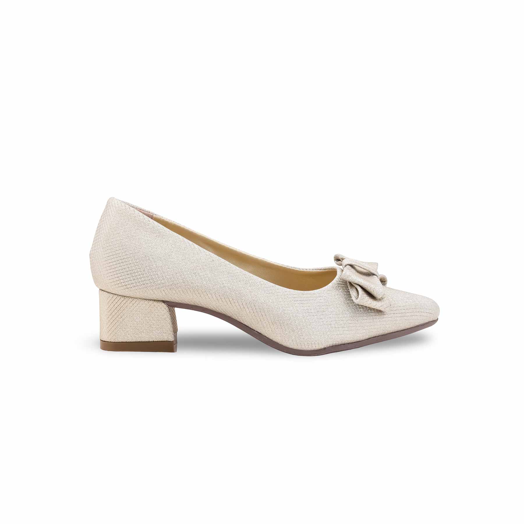 Girls Golden Fancy Pumps KD2609 - Image 2