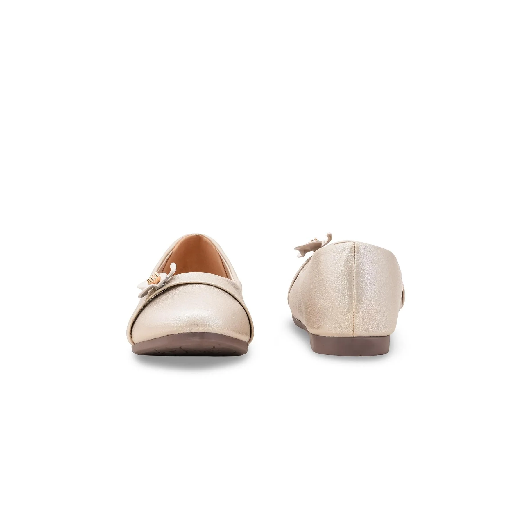 Girls Golden Fancy Pumps KD2619 - Image 4
