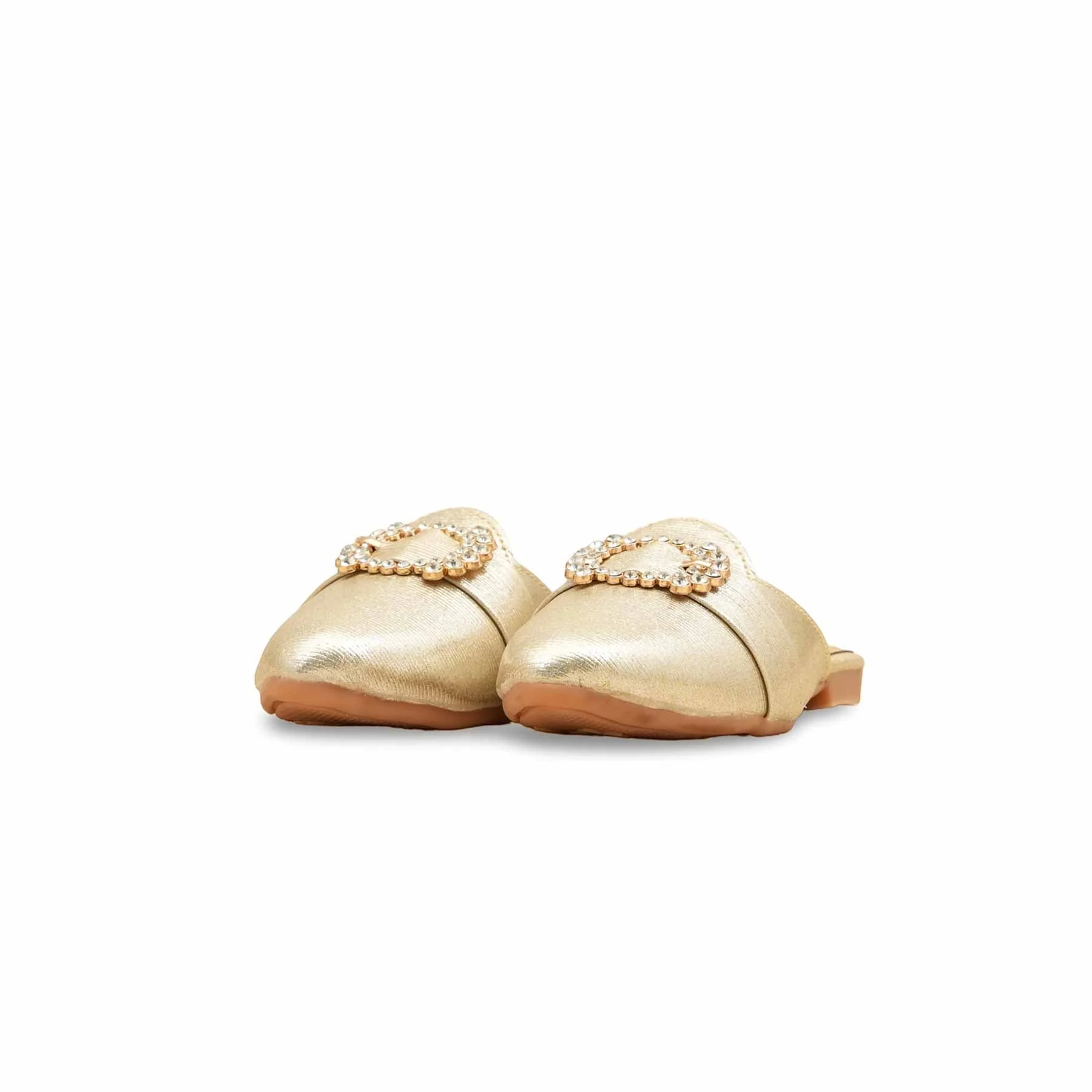Girls Golden Fancy Pumps KD5721 - Image 3