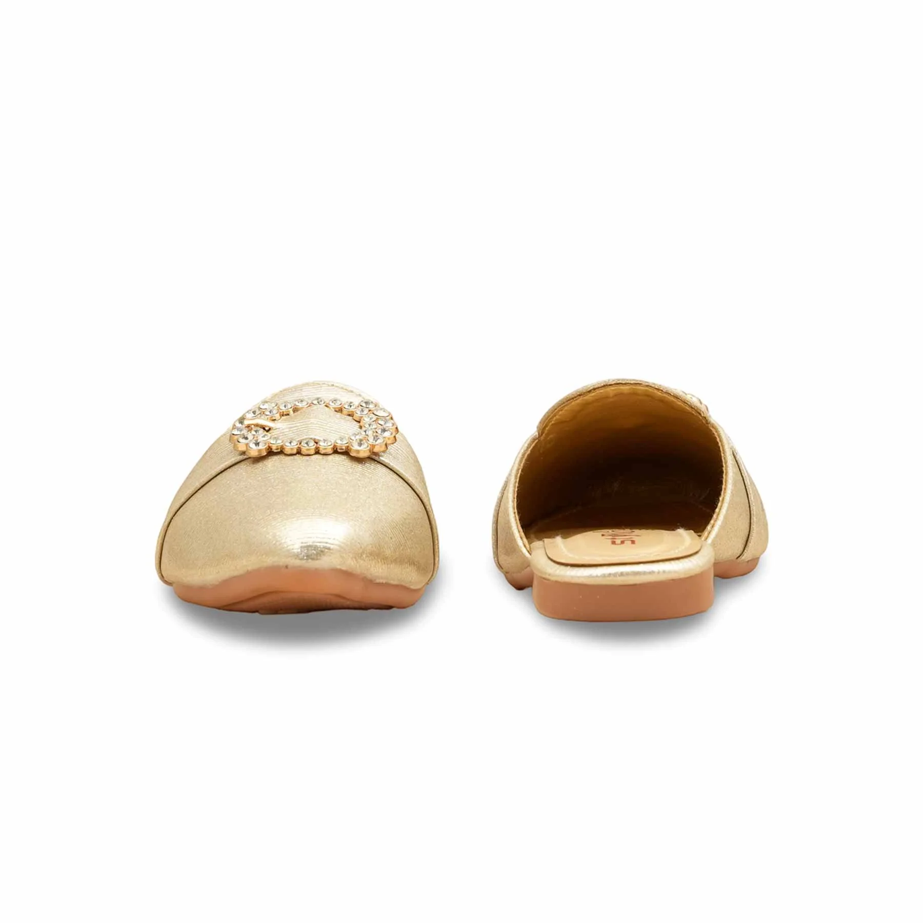Girls Golden Fancy Pumps KD5721 - Image 4