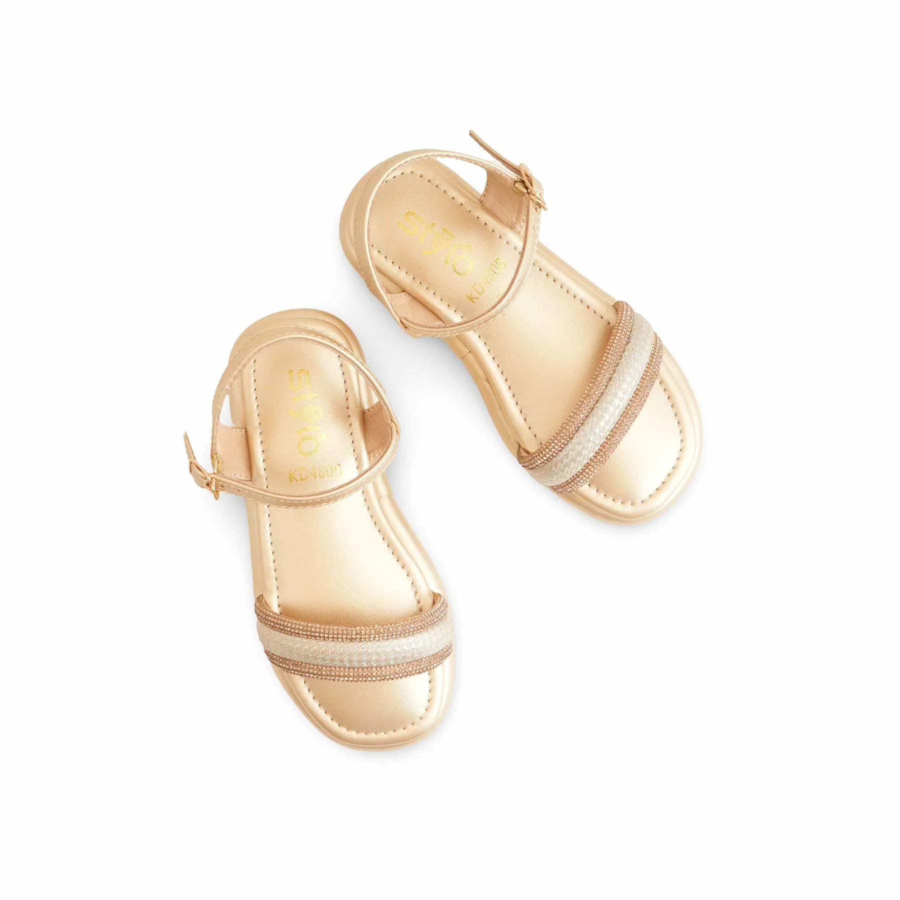 Girls Golden Fancy Sandal KD4806 - Image 5