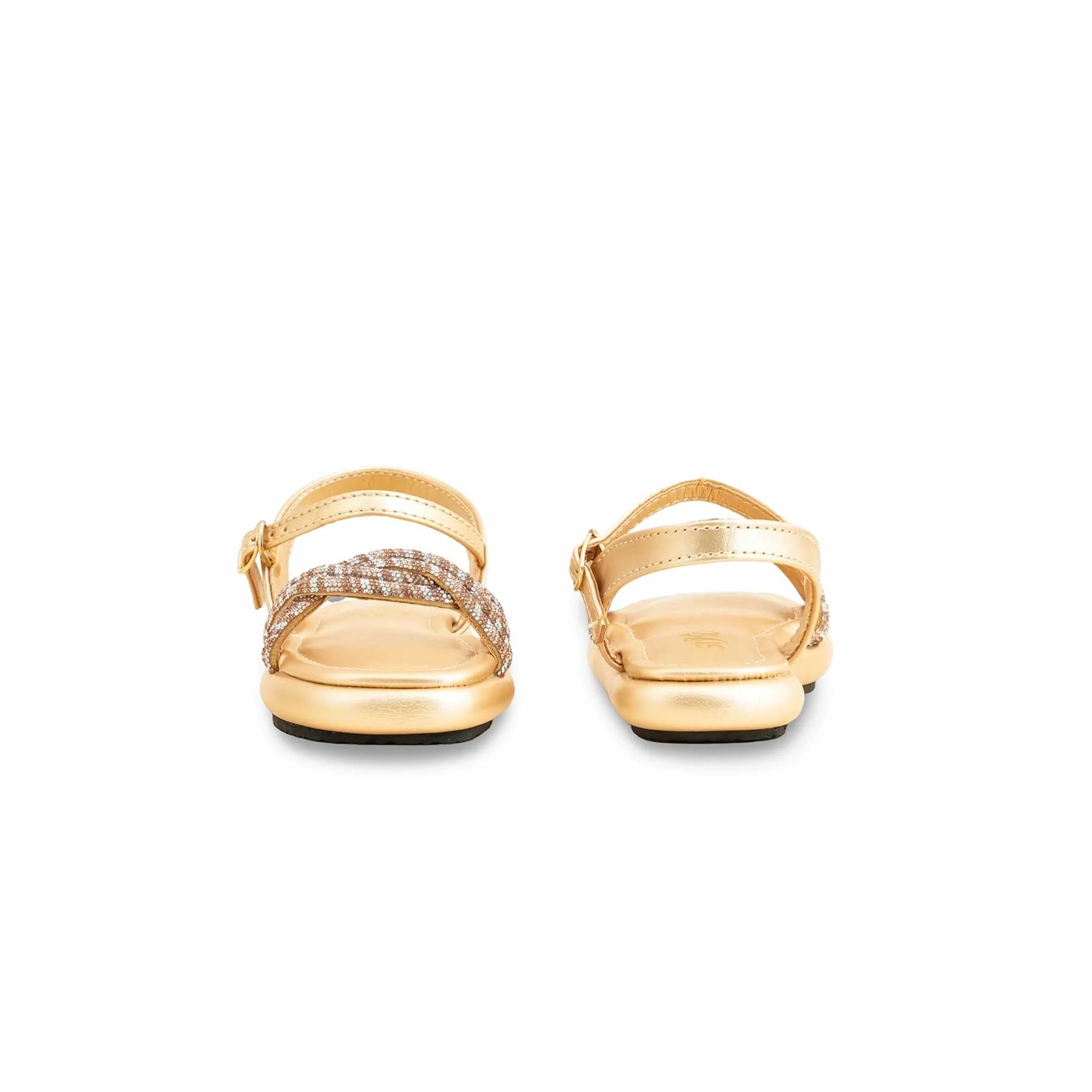 Girls Golden Fancy Sandal KD4808 - Image 4