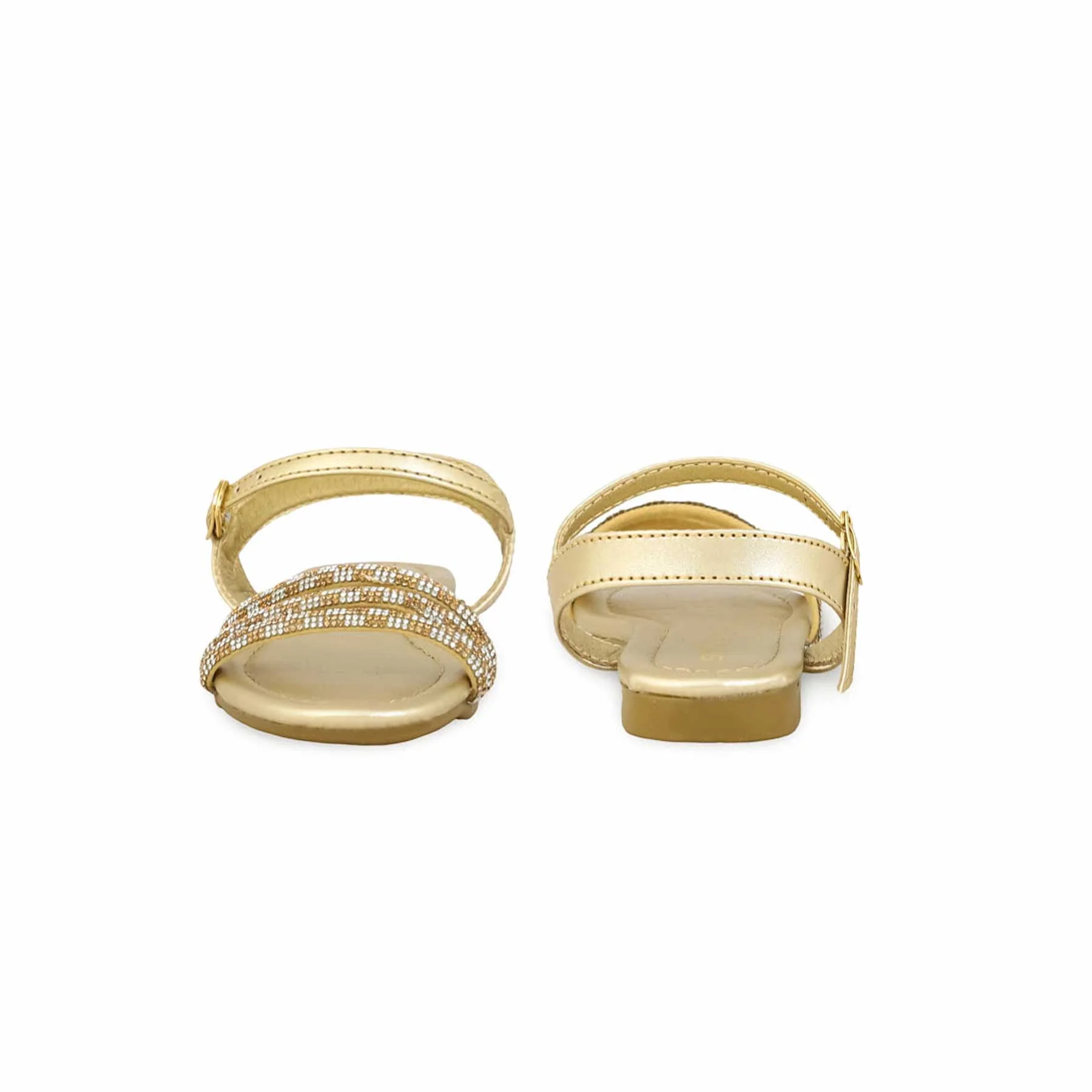 Girls Golden Fancy Sandal KD5633 - Image 3