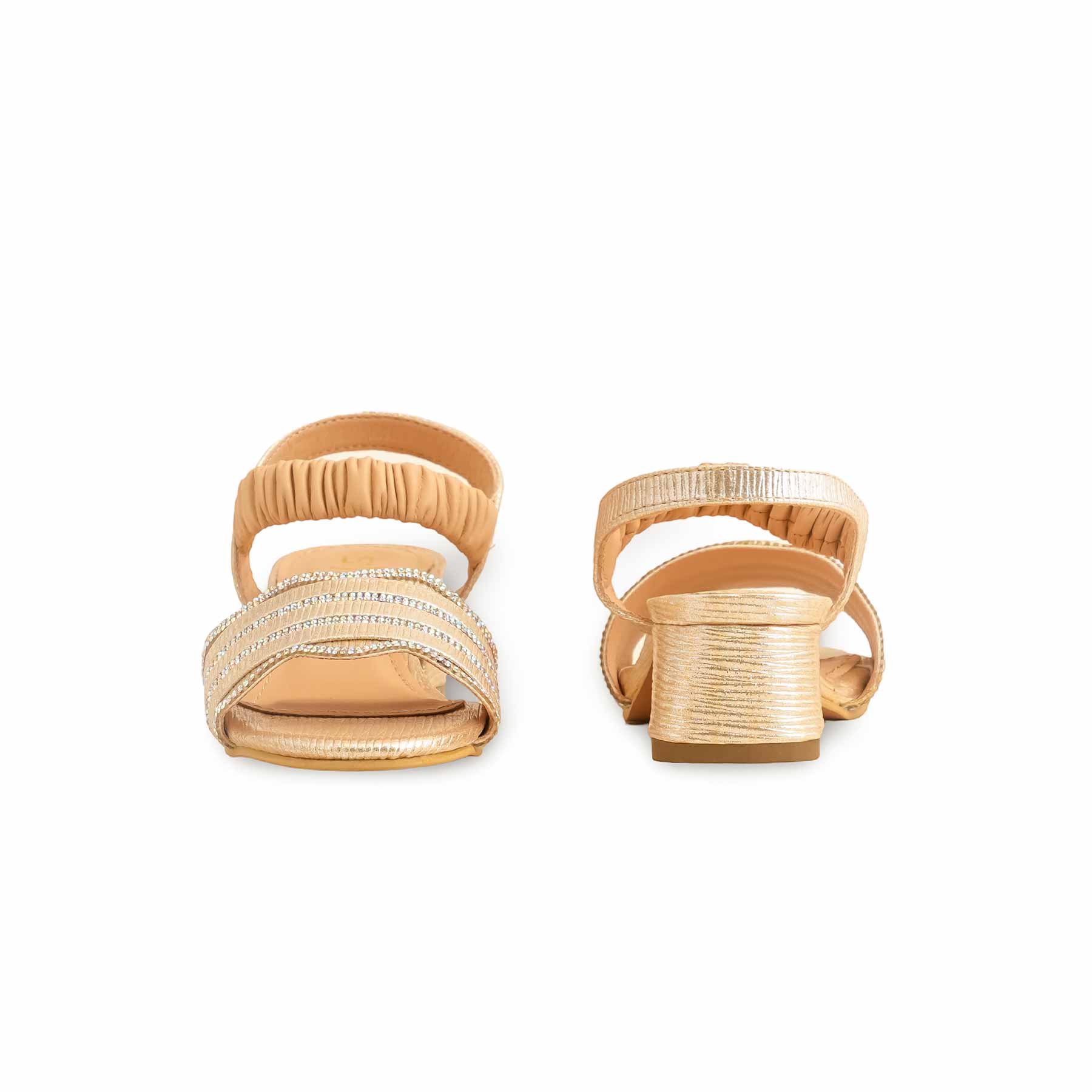 Girls Golden Fancy Sandal KD5671 - Image 4