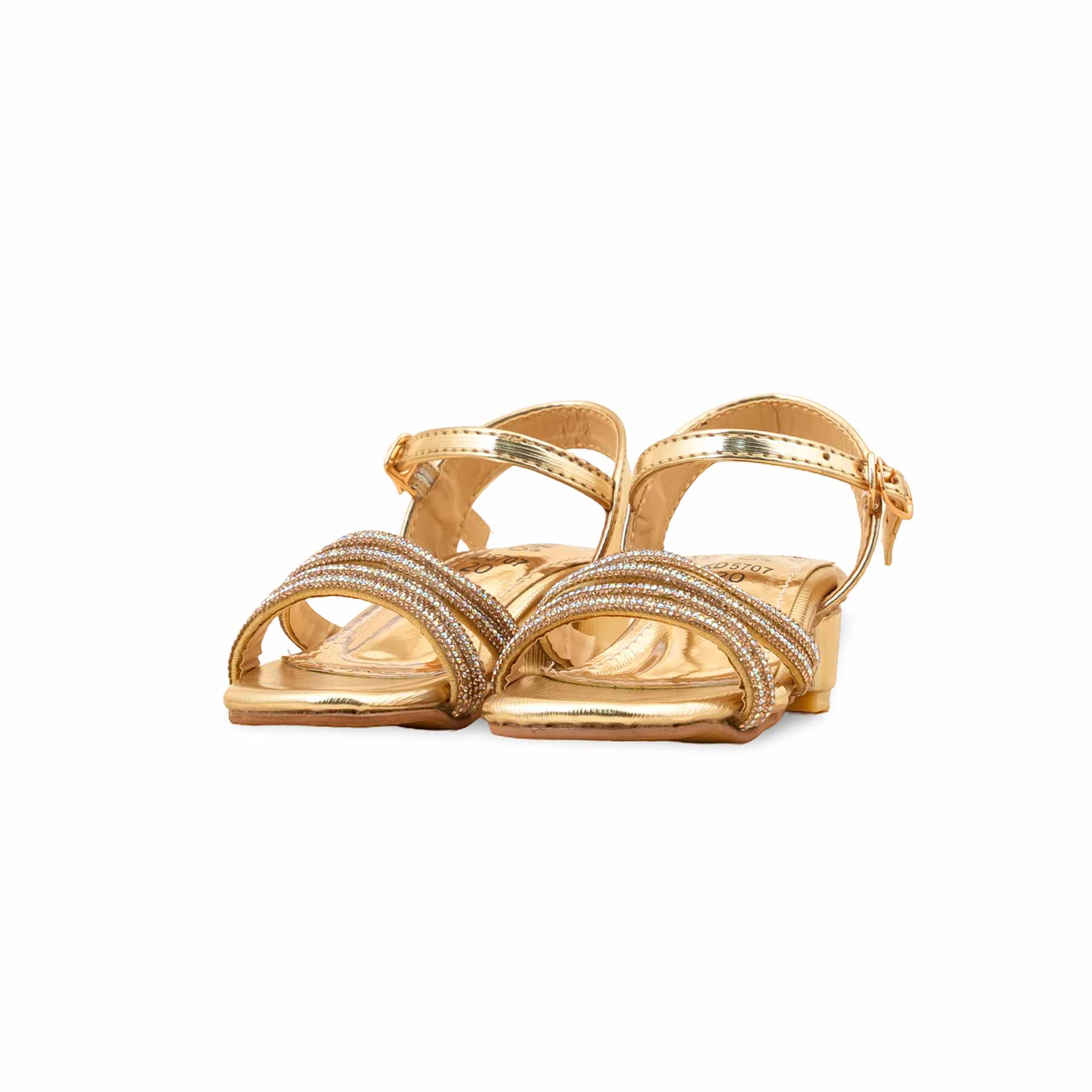 Girls Golden Fancy Sandal KD5707 - Image 3