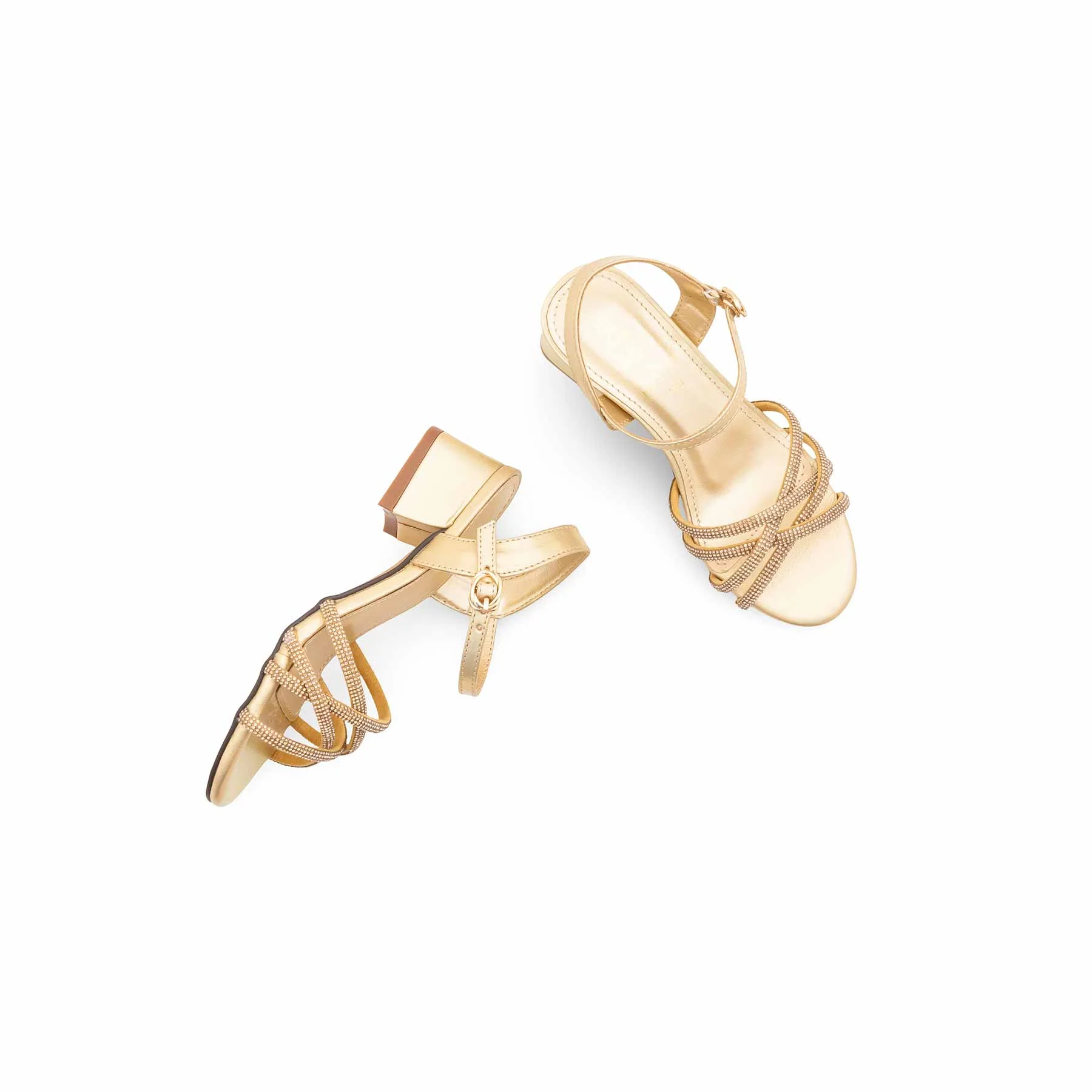 Girls Golden Fancy Sandal KD5798 - Image 5