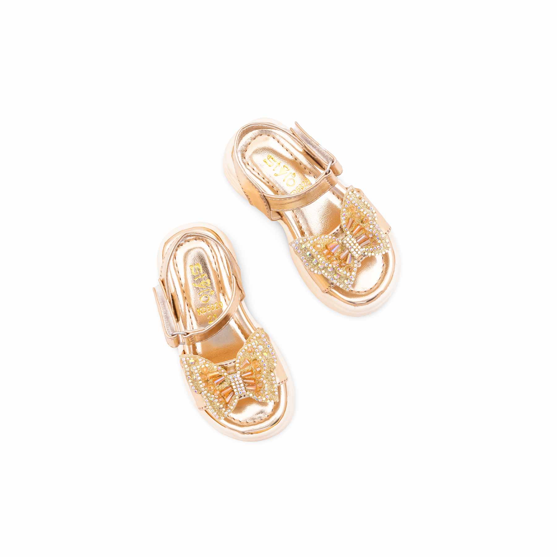 Girls Golden Fancy Sandal KD5820 - Image 5