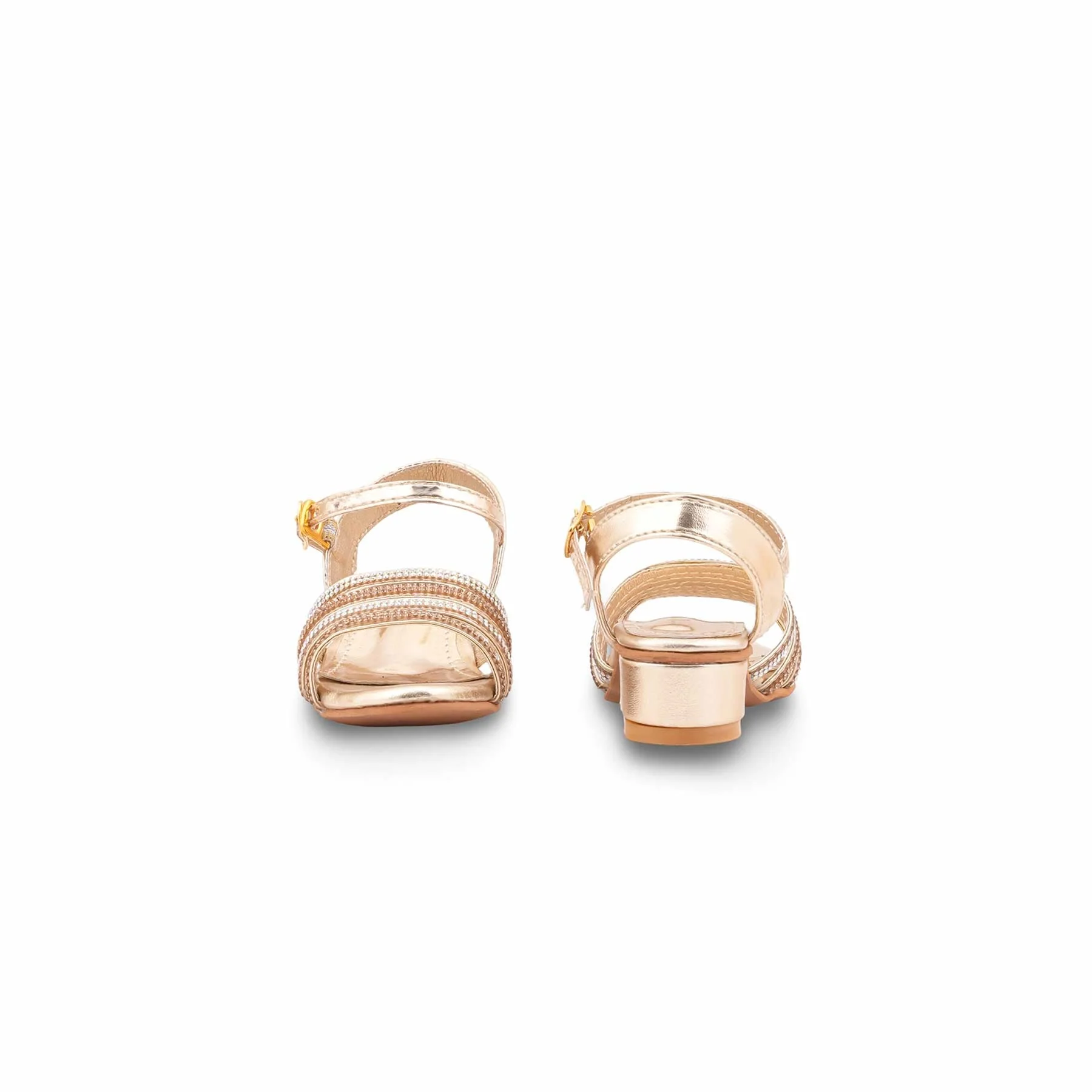 Girls Golden Fancy Sandal KD5827 - Image 4