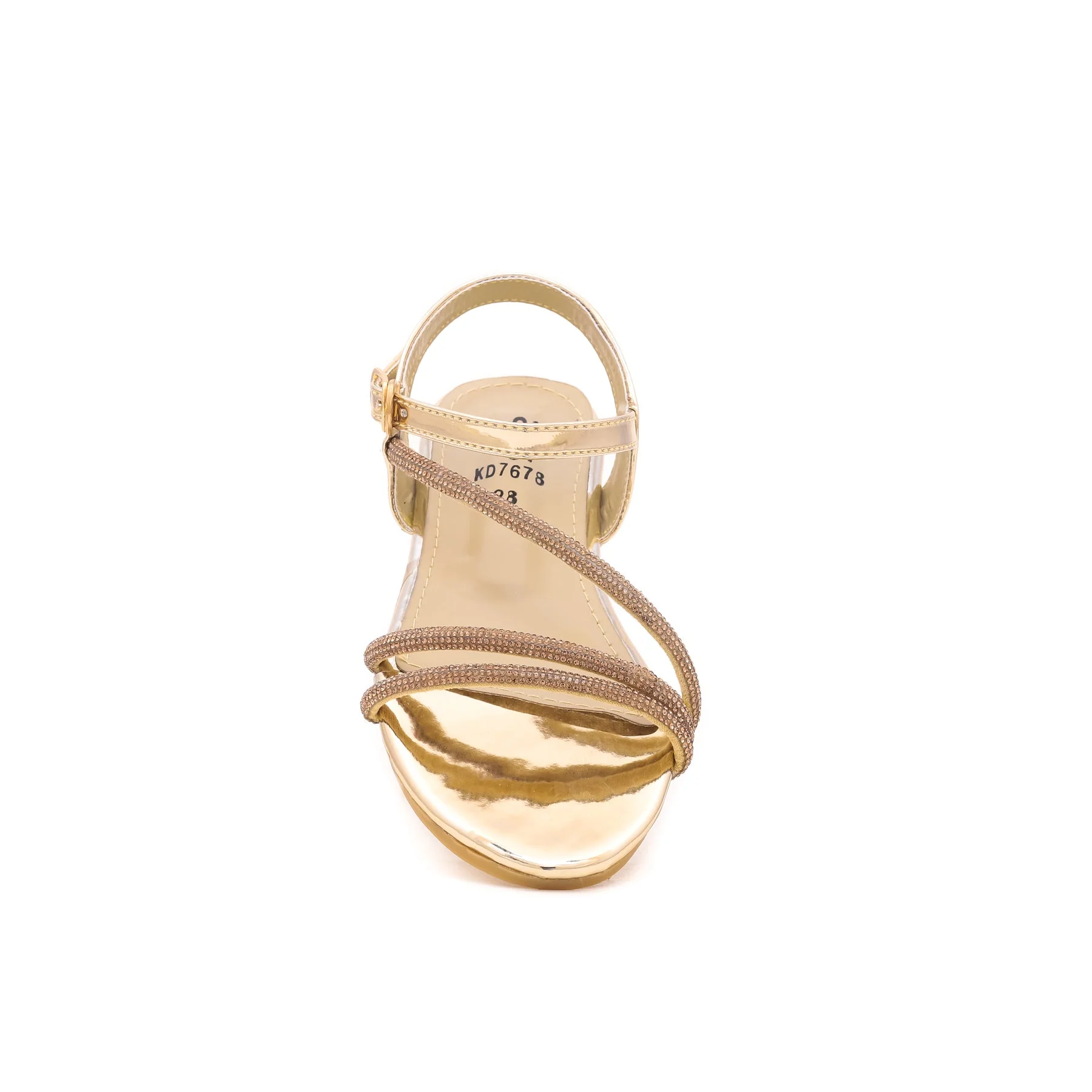 Girls Golden Fancy Sandal KD7678 - Image 3
