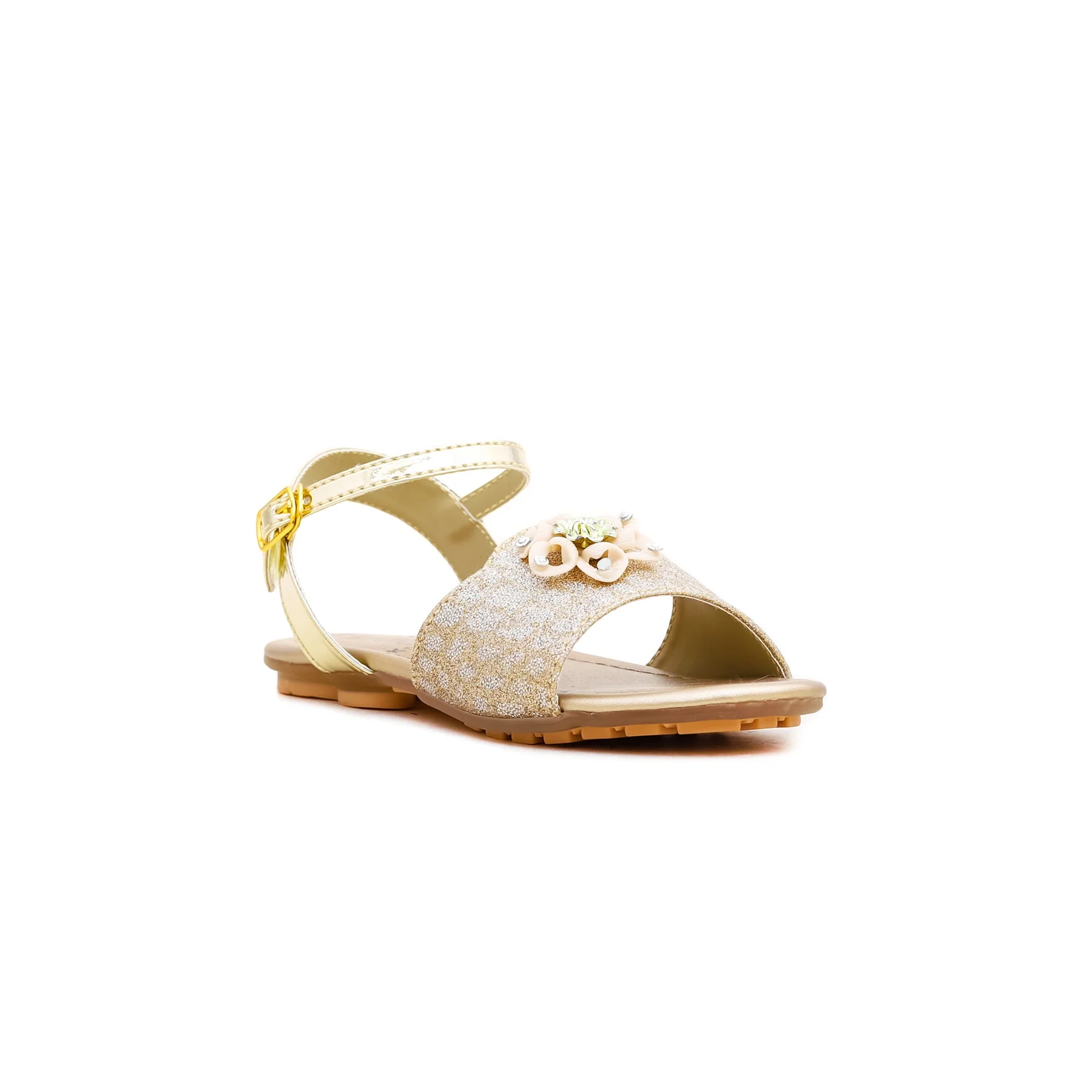 Girls Golden Fancy Sandal KD7845 - Image 2