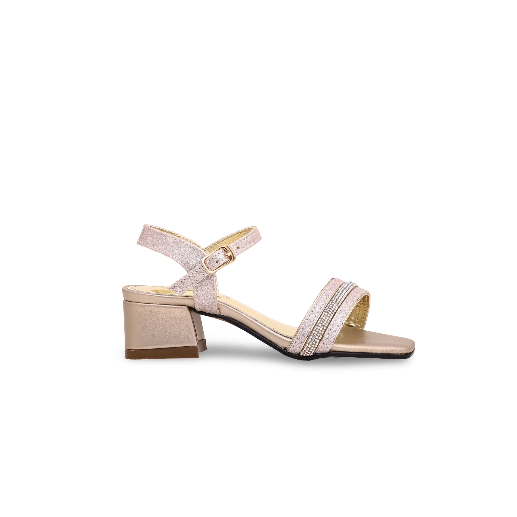 Girls Golden Fancy Sandal KD9749 - Image 2