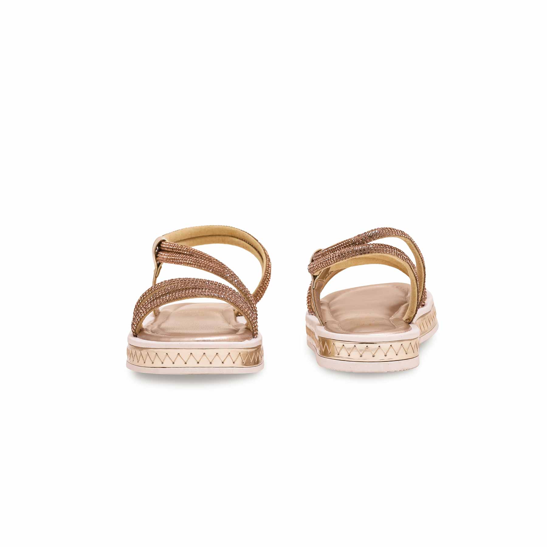 Girls Golden Fancy Sandal KD9838 - Image 4