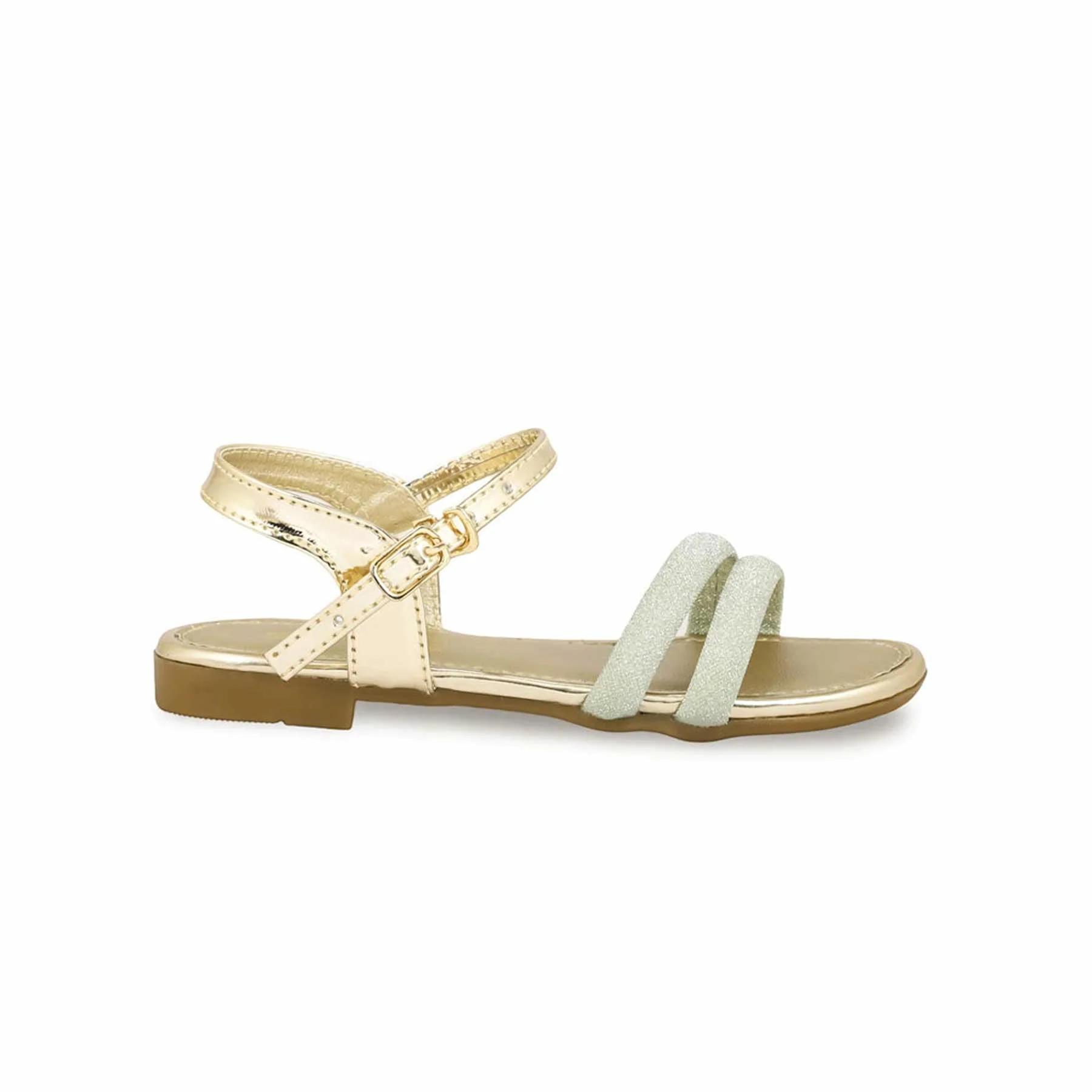 Girls Golden Fancy Sandal KD9849 - Image 2