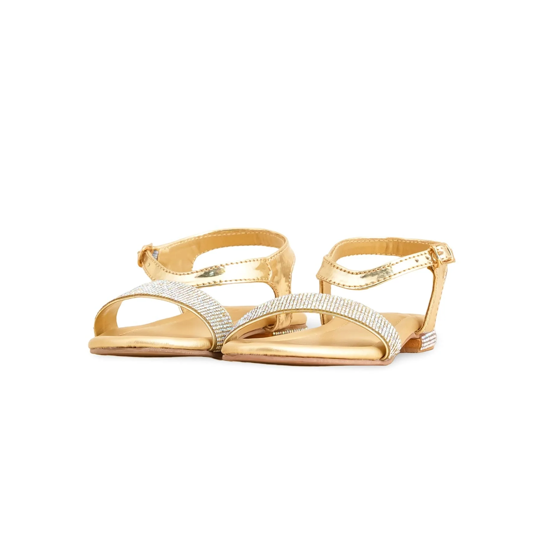 Girls Golden Fancy Sandal KD9858 - Image 3