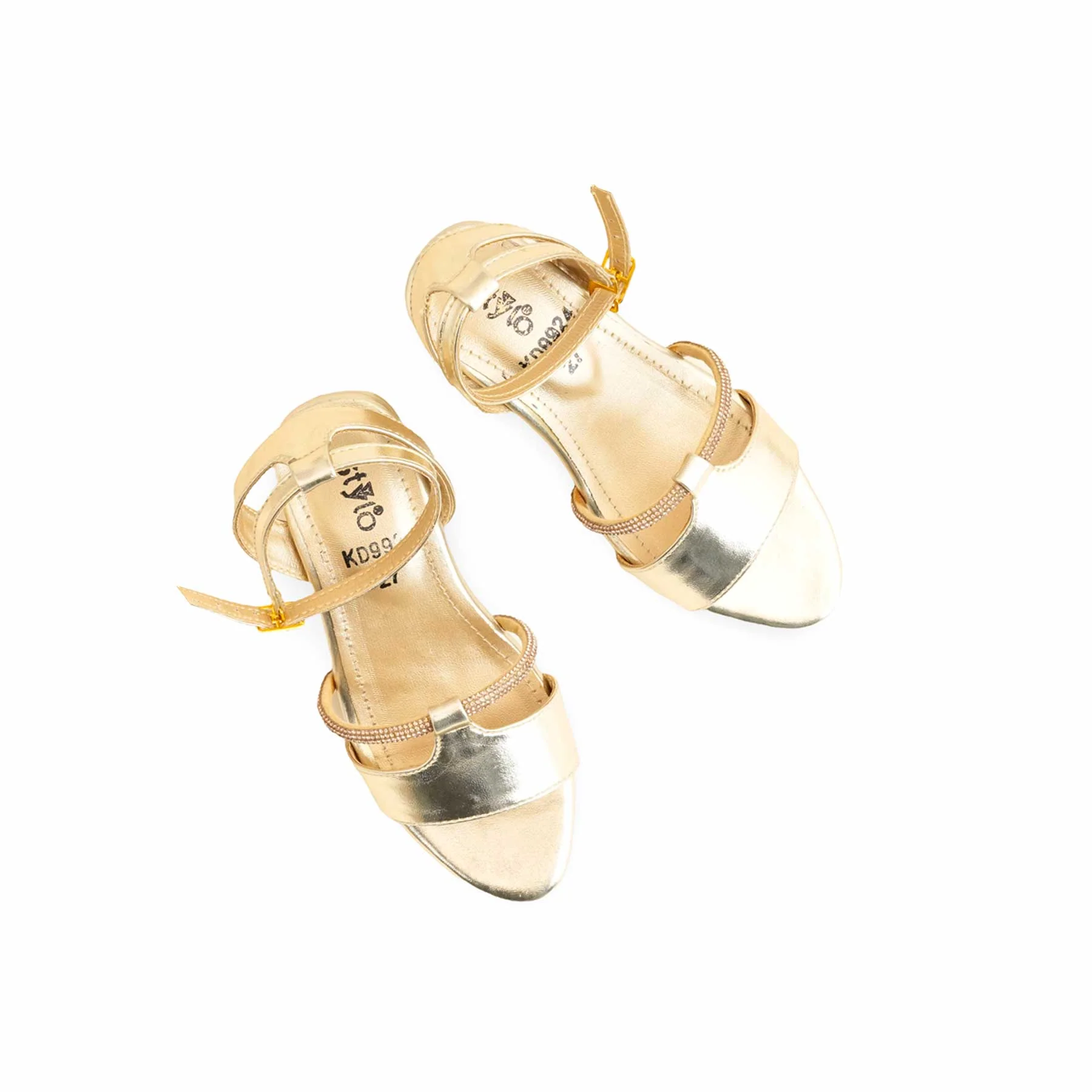 Girls Golden Fancy Sandal KD9924 - Image 5