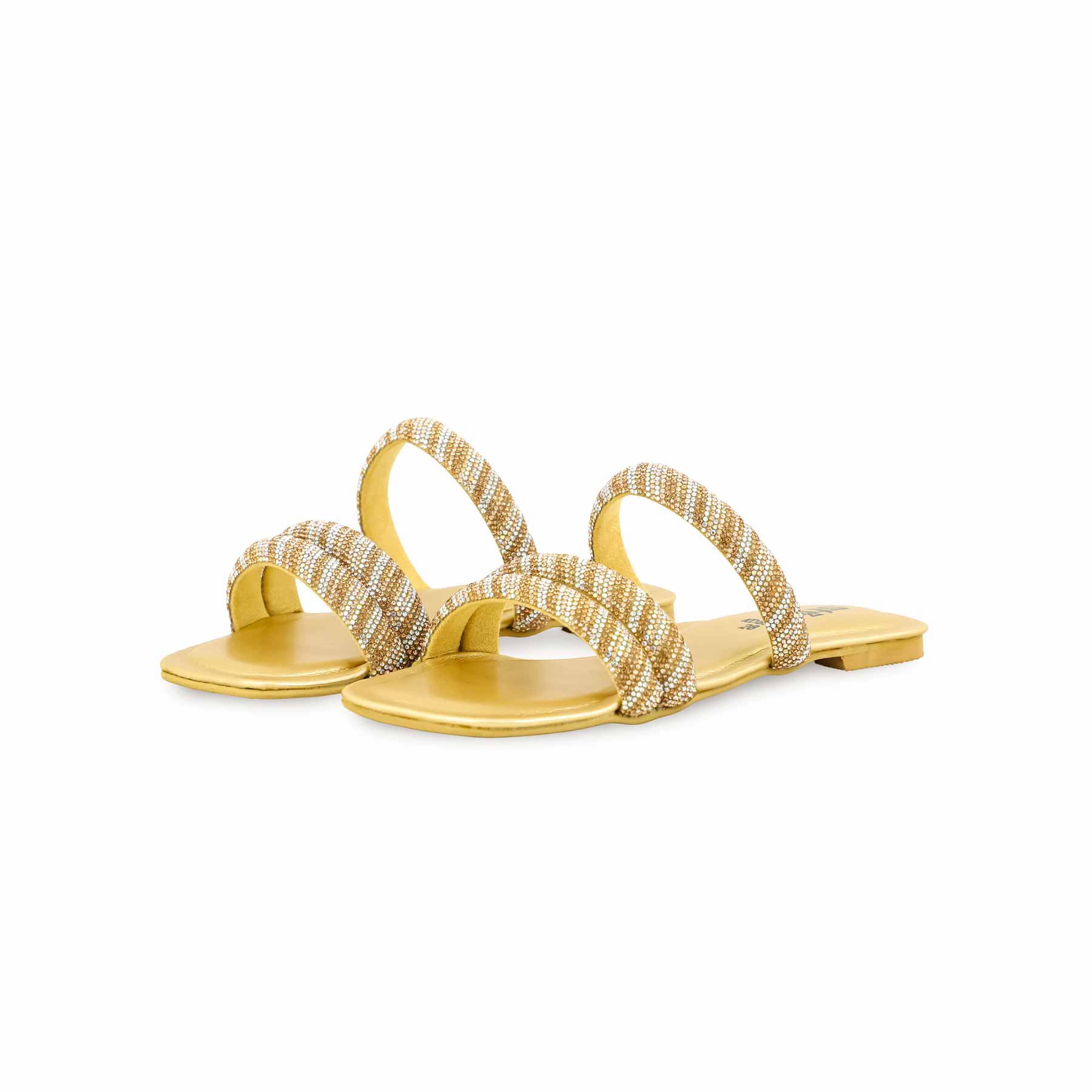 Girls Golden Fancy Slipper KD5535 - Image 3