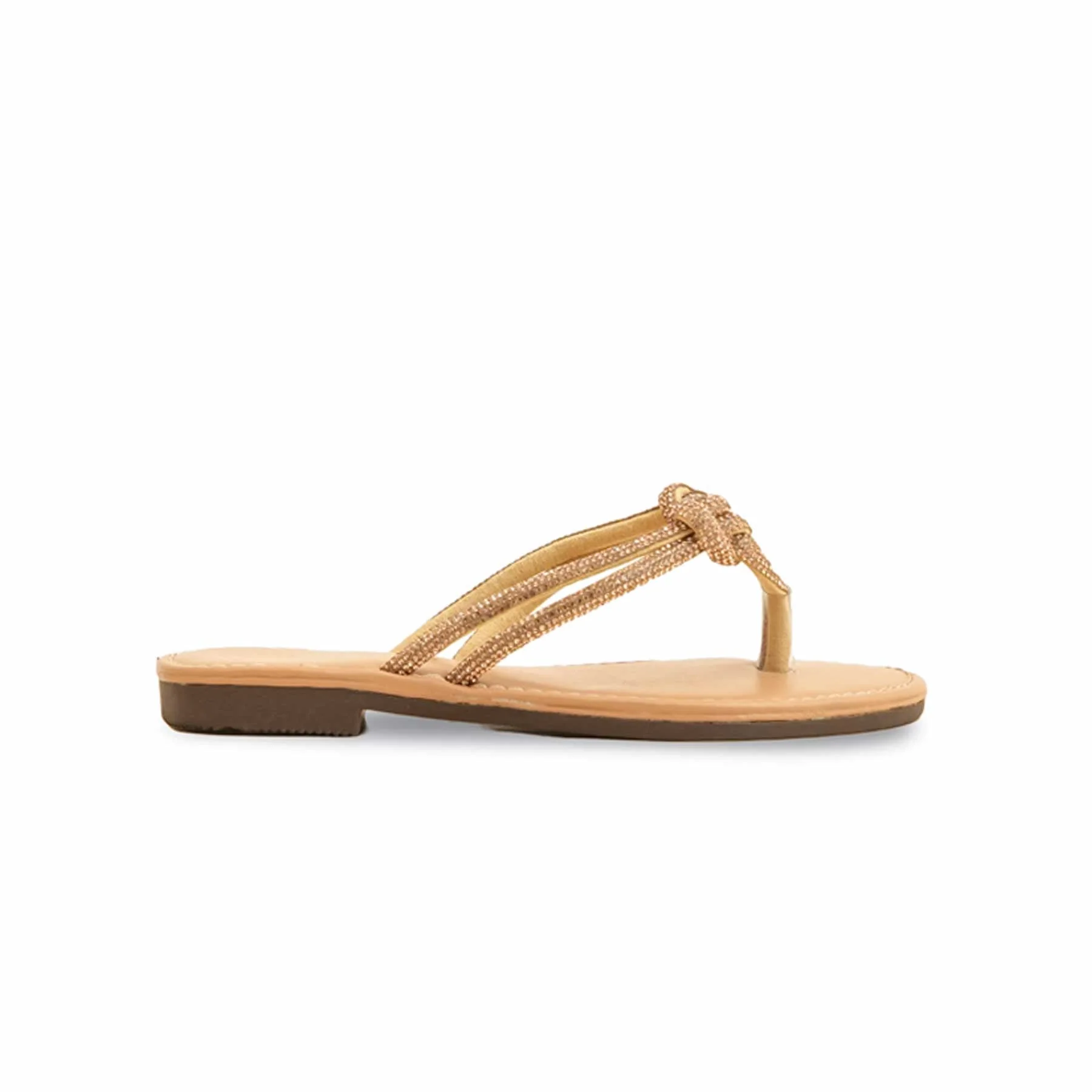 Girls Golden Fancy Slipper KD5573 - Image 2