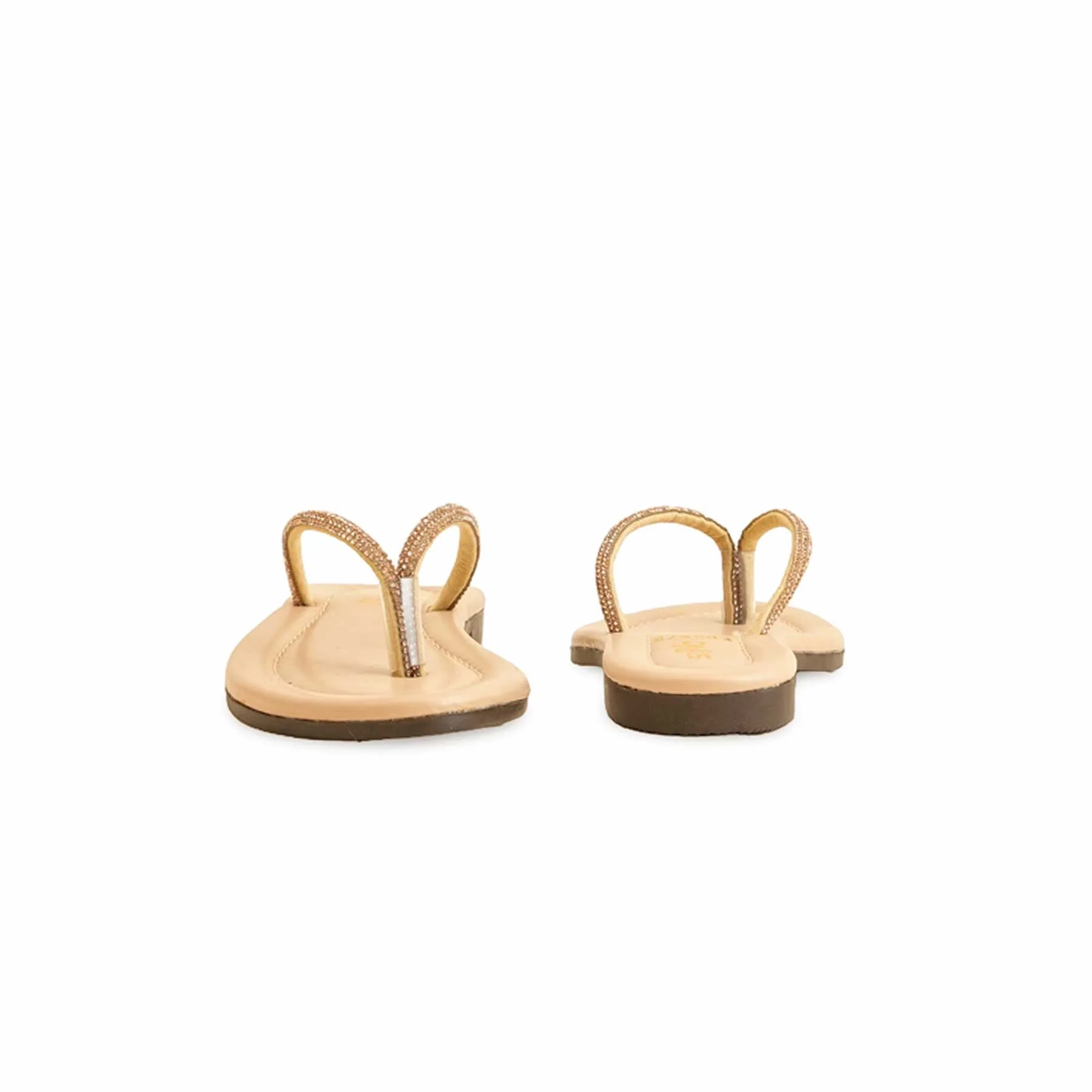 Girls Golden Fancy Slipper KD5575 - Image 3