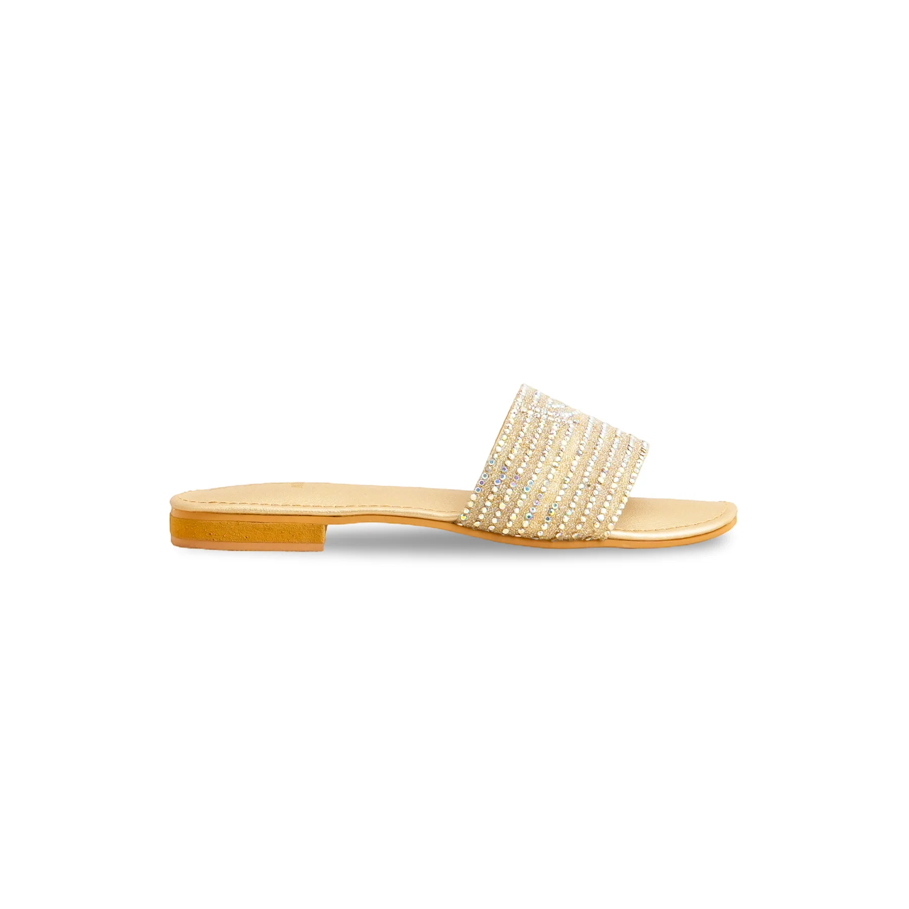 Girls Golden Fancy Slipper KD5584 - Image 2