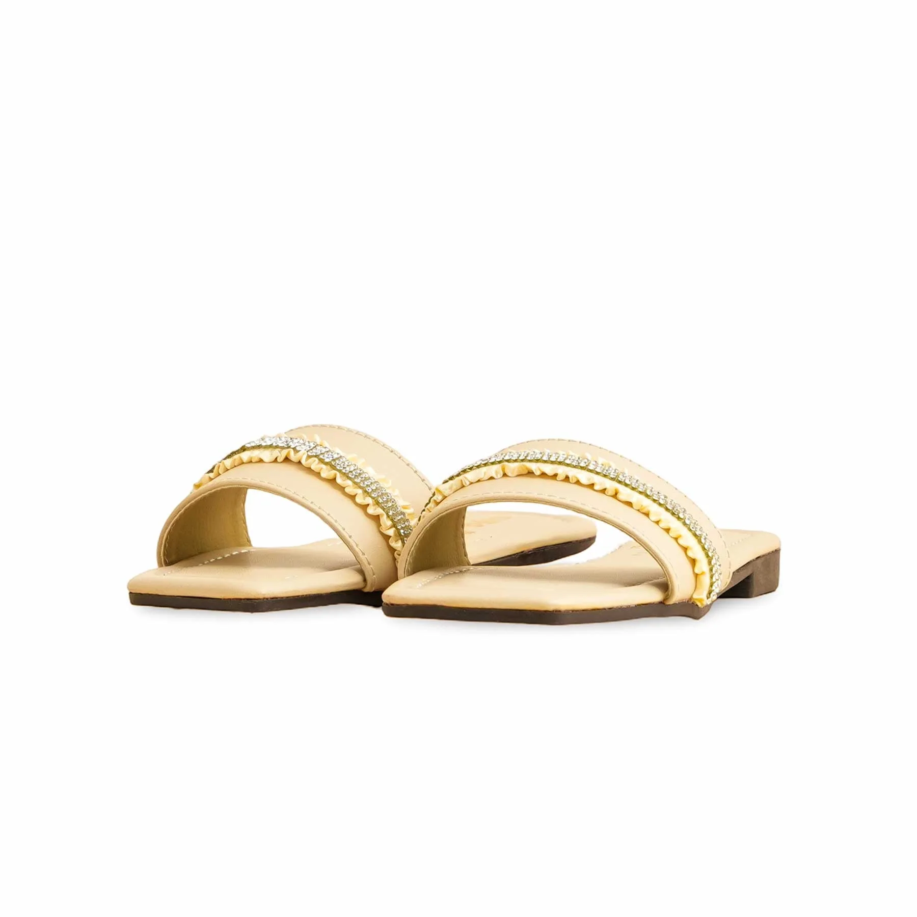 Girls Golden Fancy Slipper KD5626 - Image 3