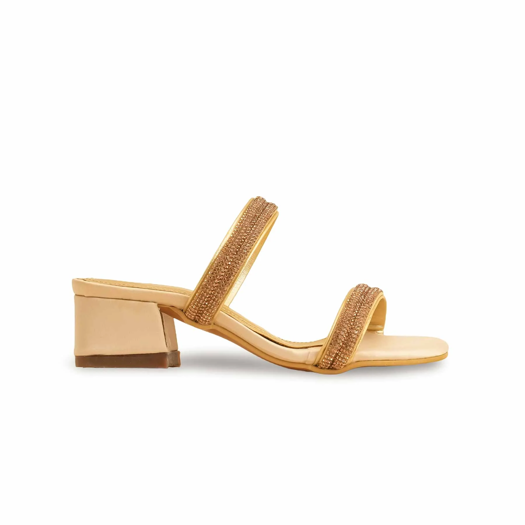 Girls Golden Fancy Slipper KD5667 - Image 2