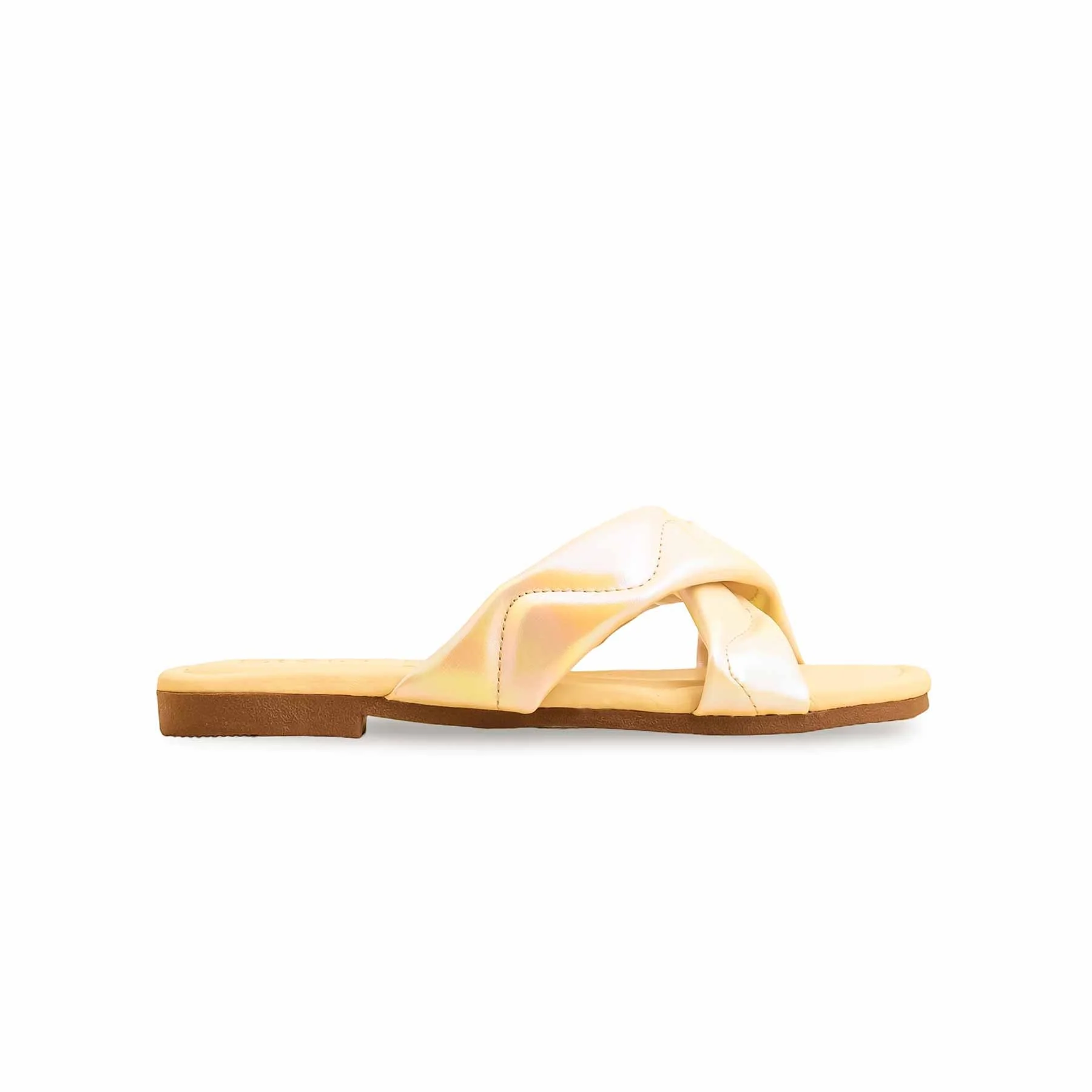 Girls Golden Fancy Slipper KD5682 - Image 2