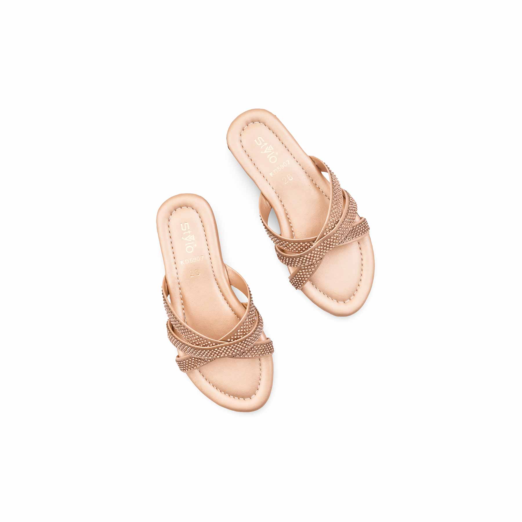 Girls Golden Fancy Slipper KD5907 - Image 6