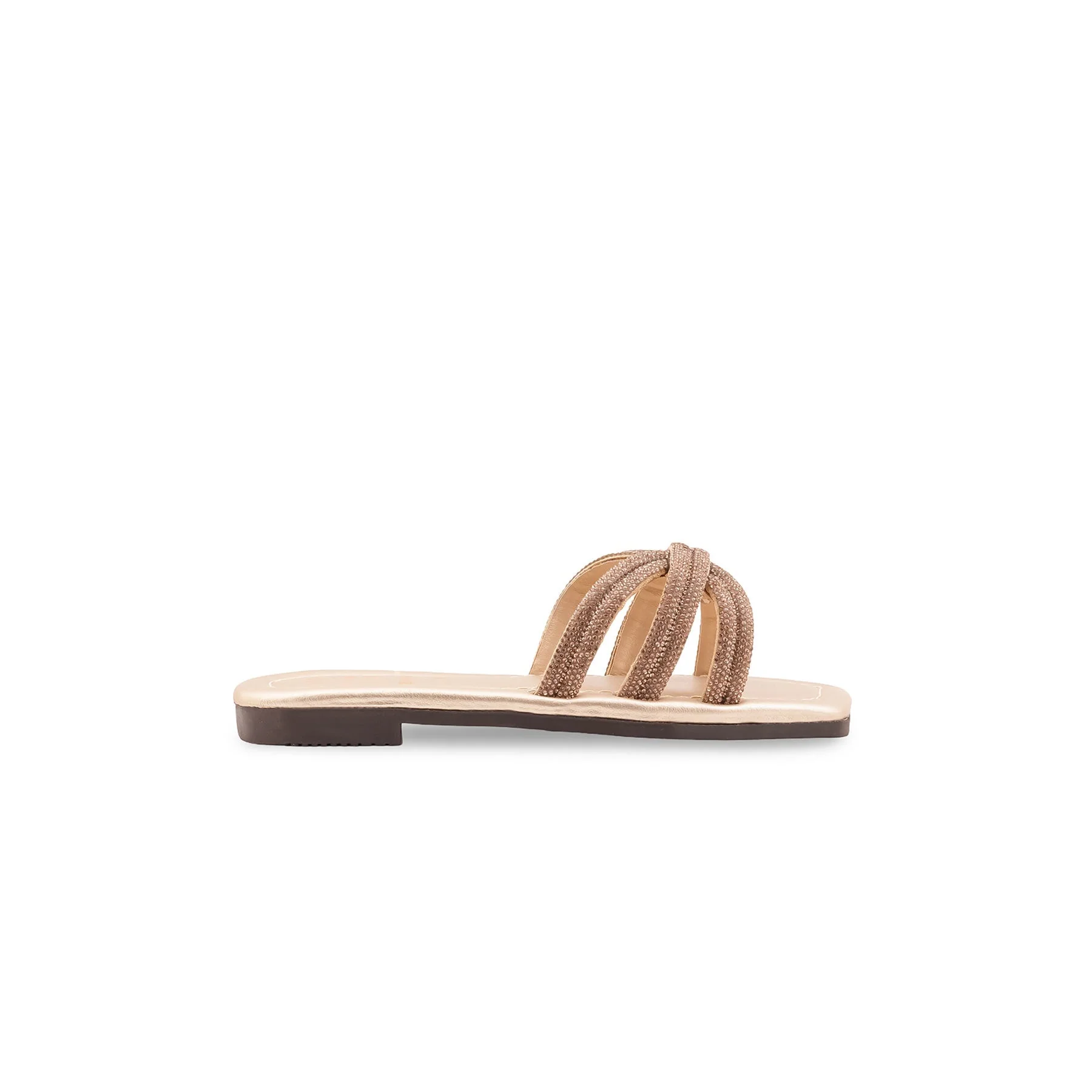 Girls Golden Fancy Slipper KD5924 - Image 2