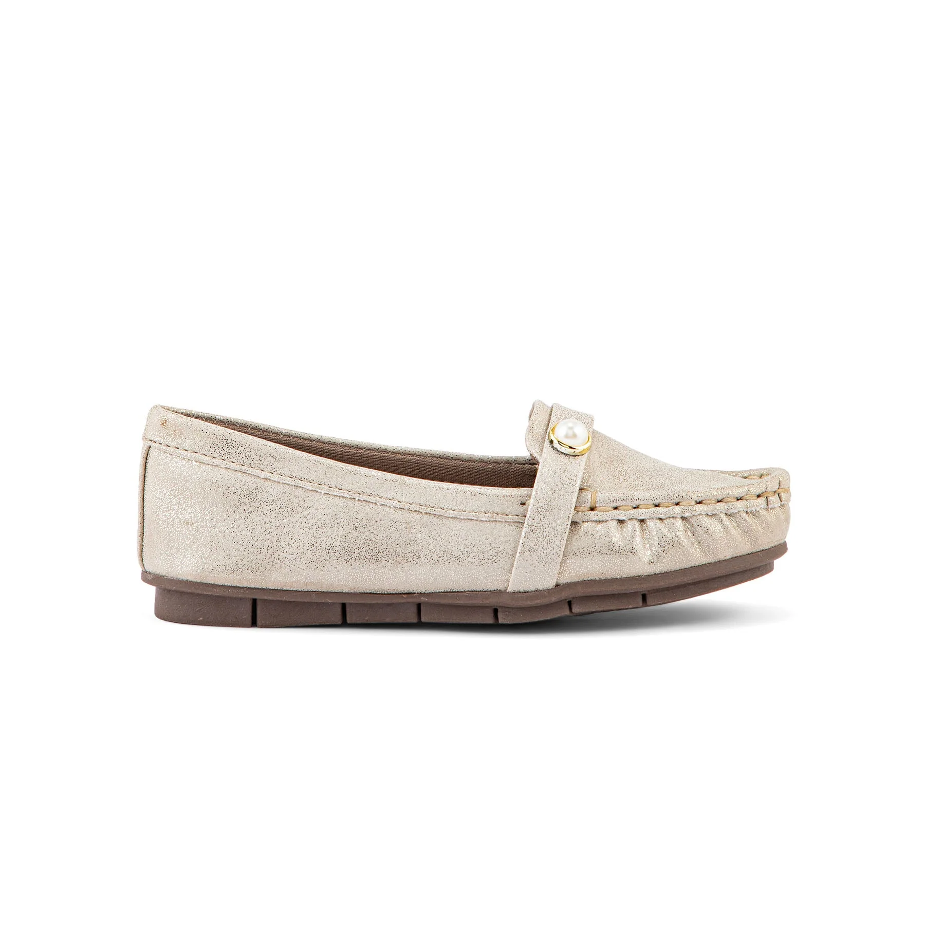 Girls Golden Formal Moccasin KD0911 - Image 2